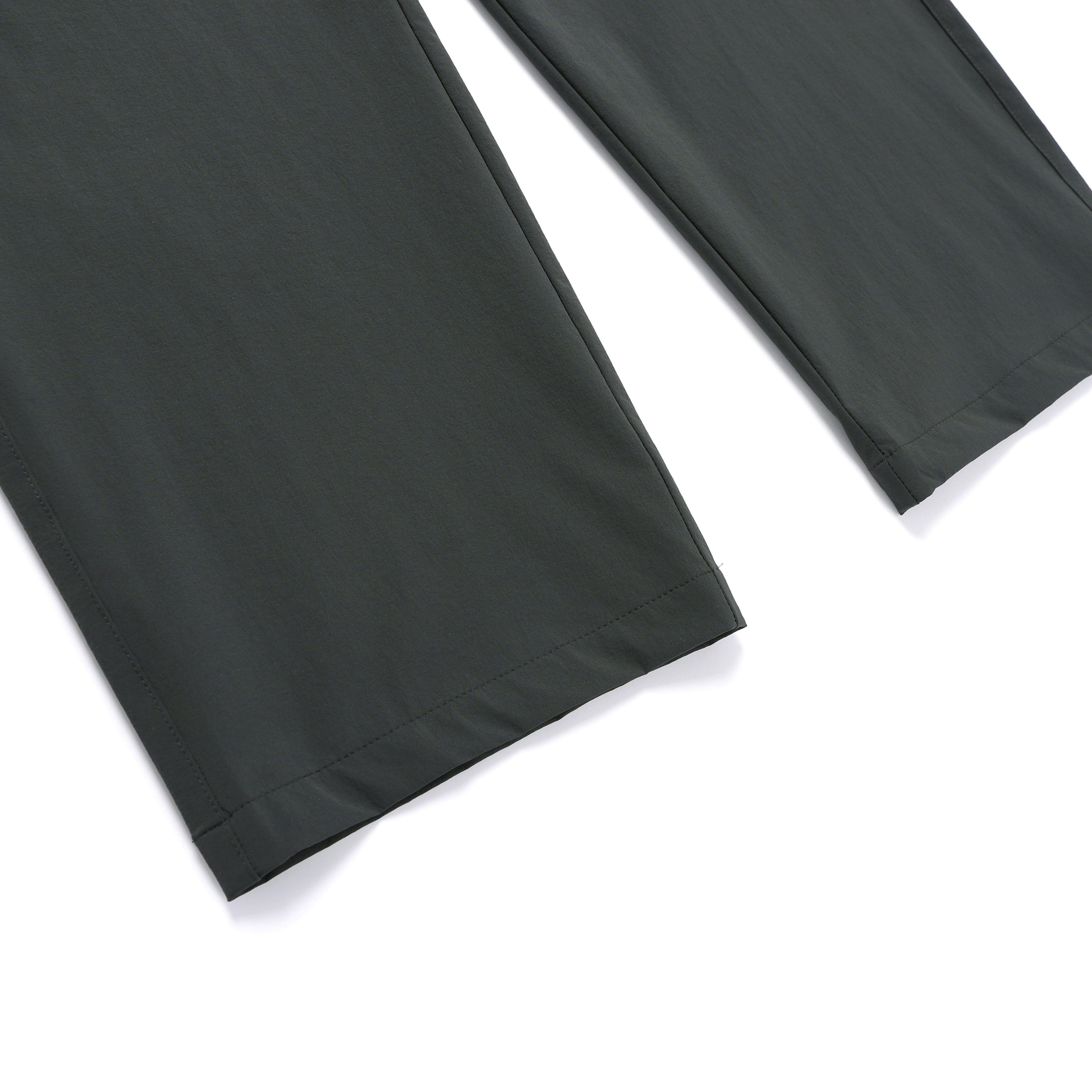 ARCHELON WOVEN STRAIGHT PANTS BLACK