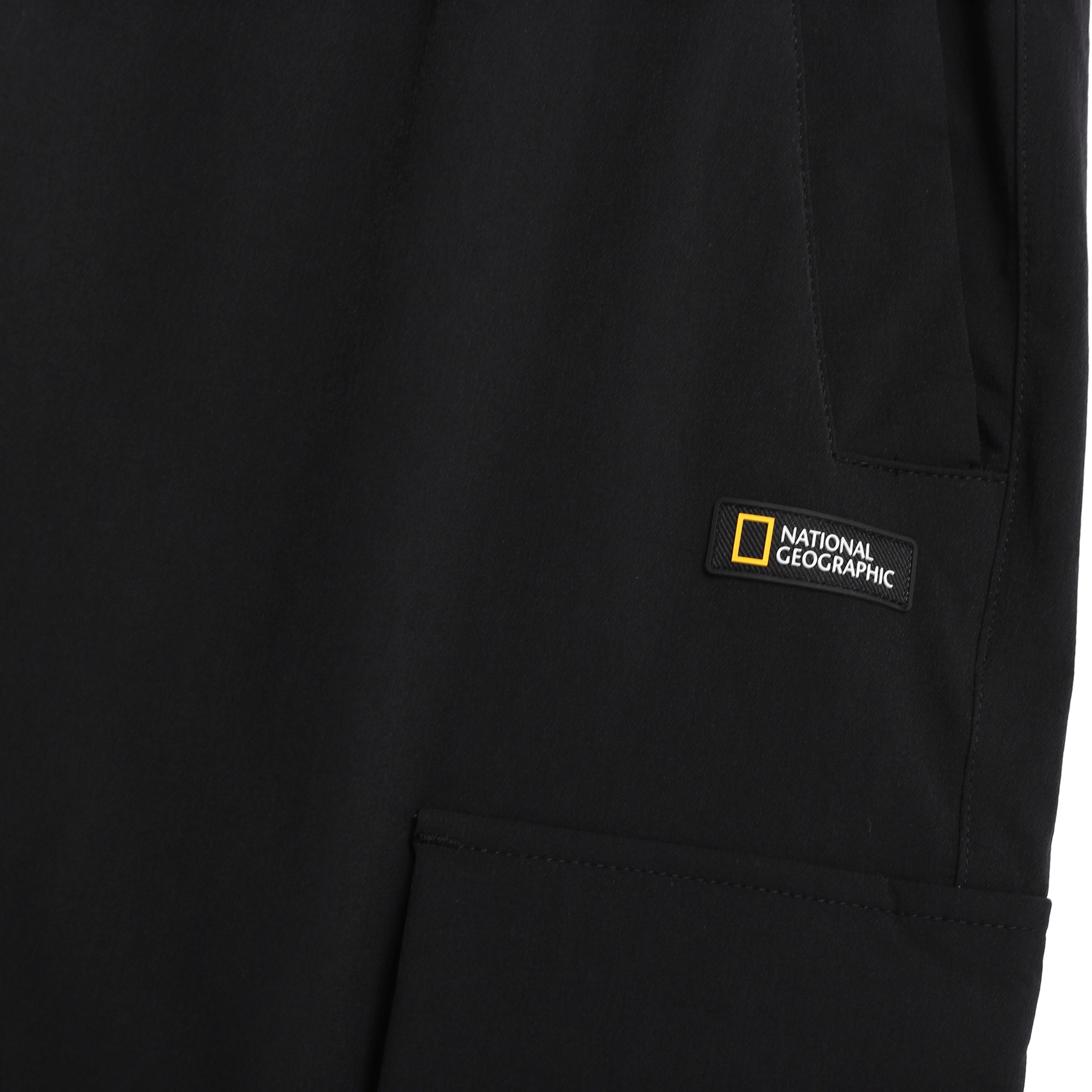 ARCHELON WOVEN STRAIGHT PANTS BLACK