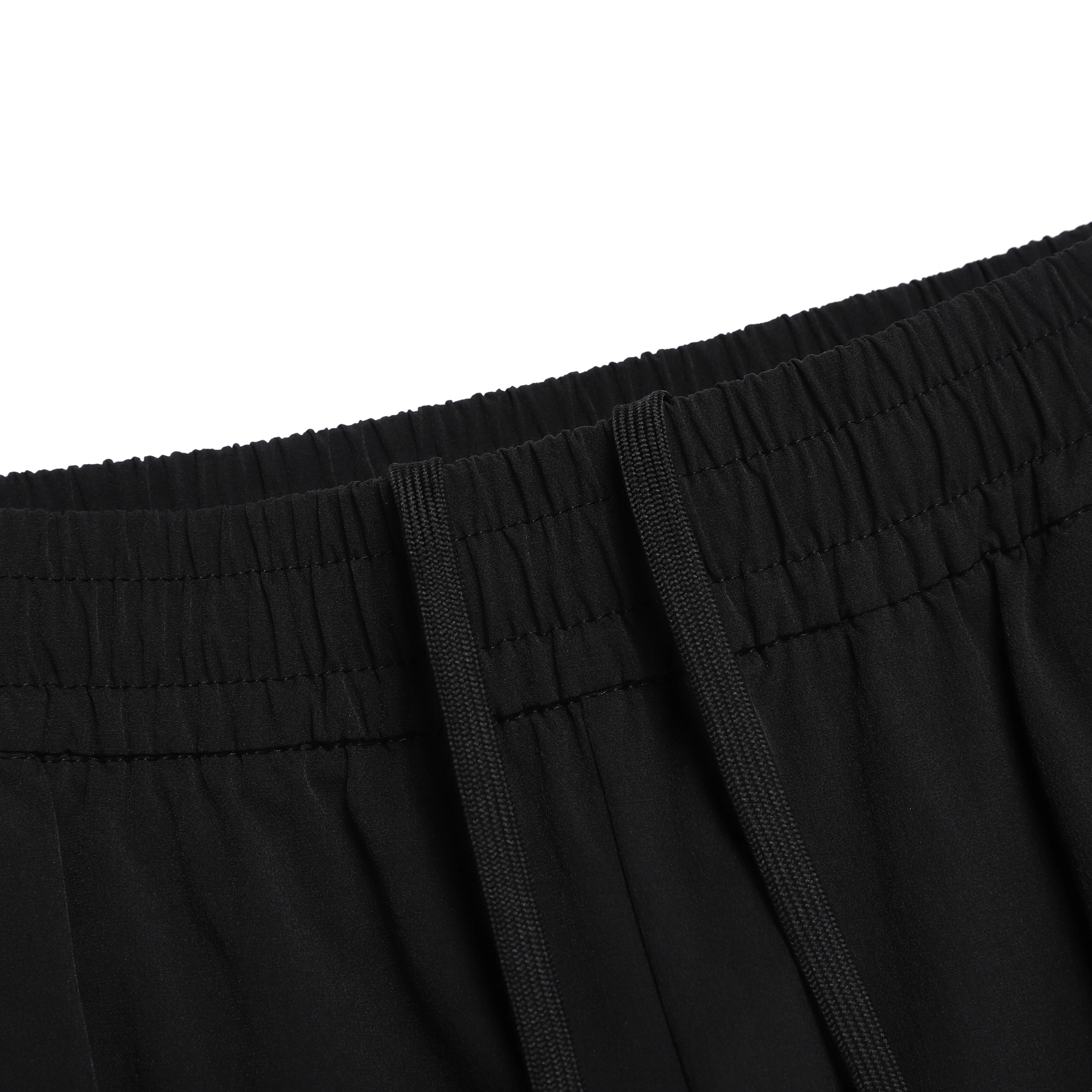 ARCHELON WOVEN STRAIGHT PANTS BLACK