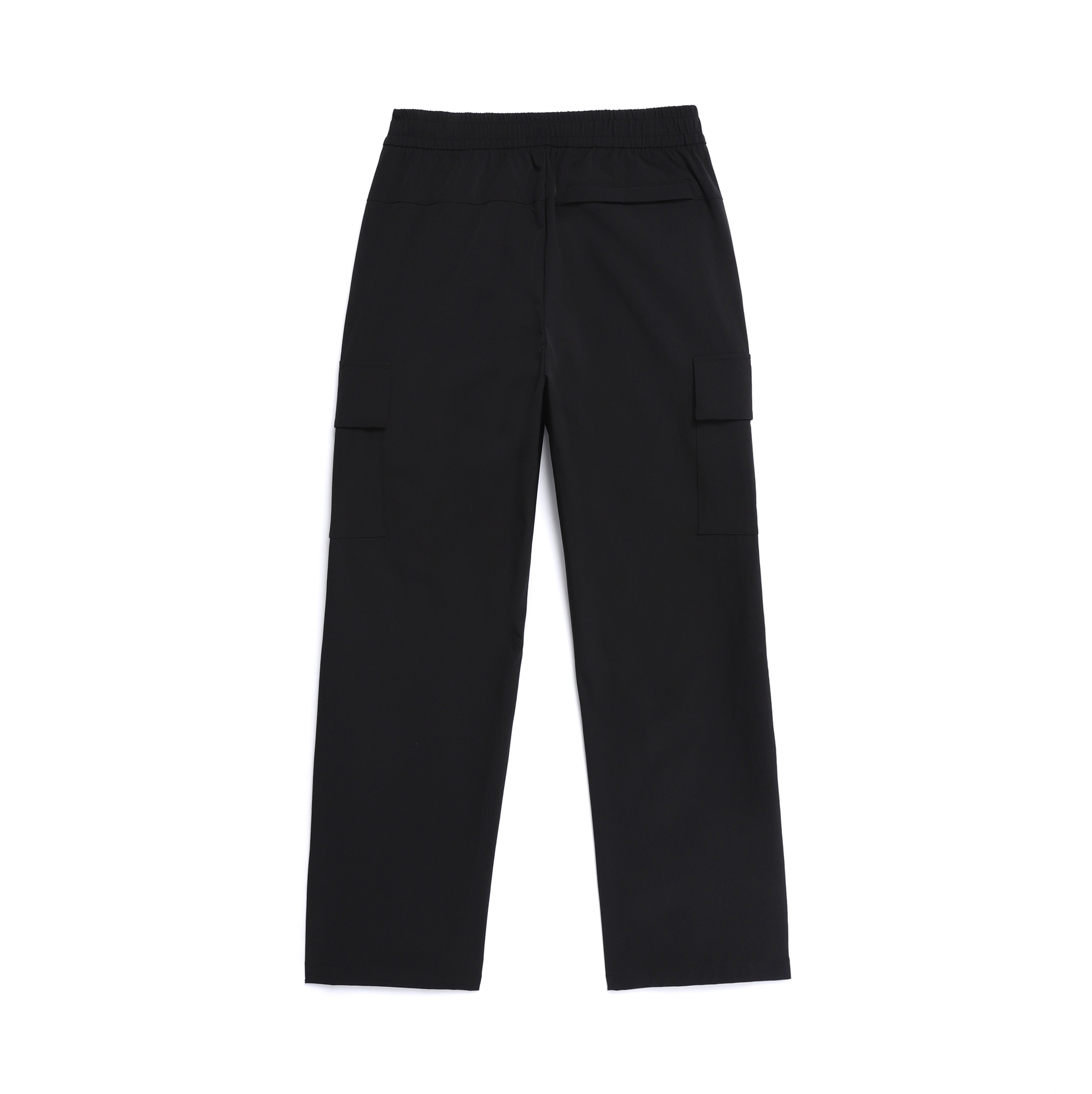 ARCHELON WOVEN STRAIGHT PANTS BLACK