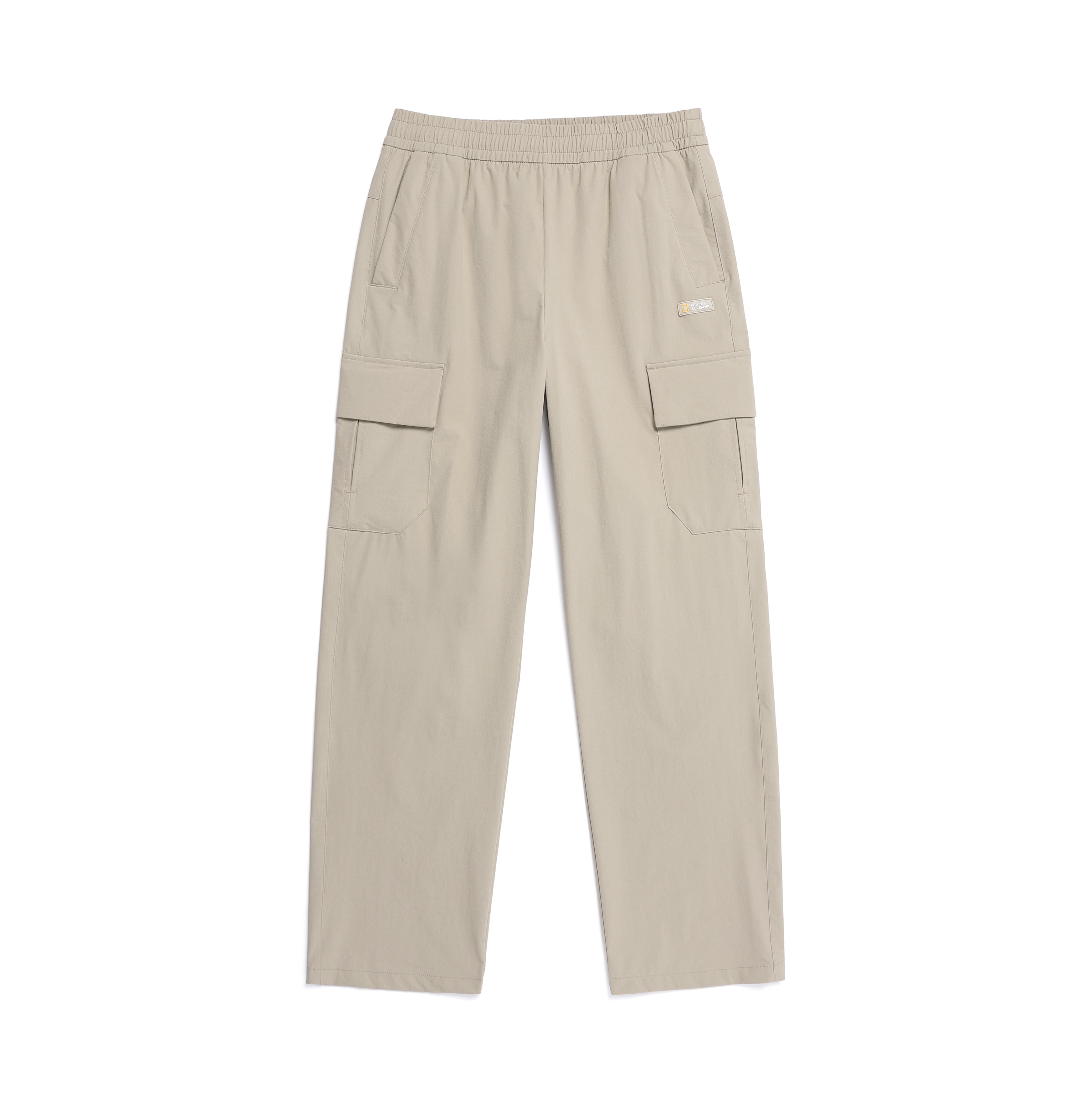 ARCHELON WOVEN STRAIGHT PANTS MOURNING BEIGE