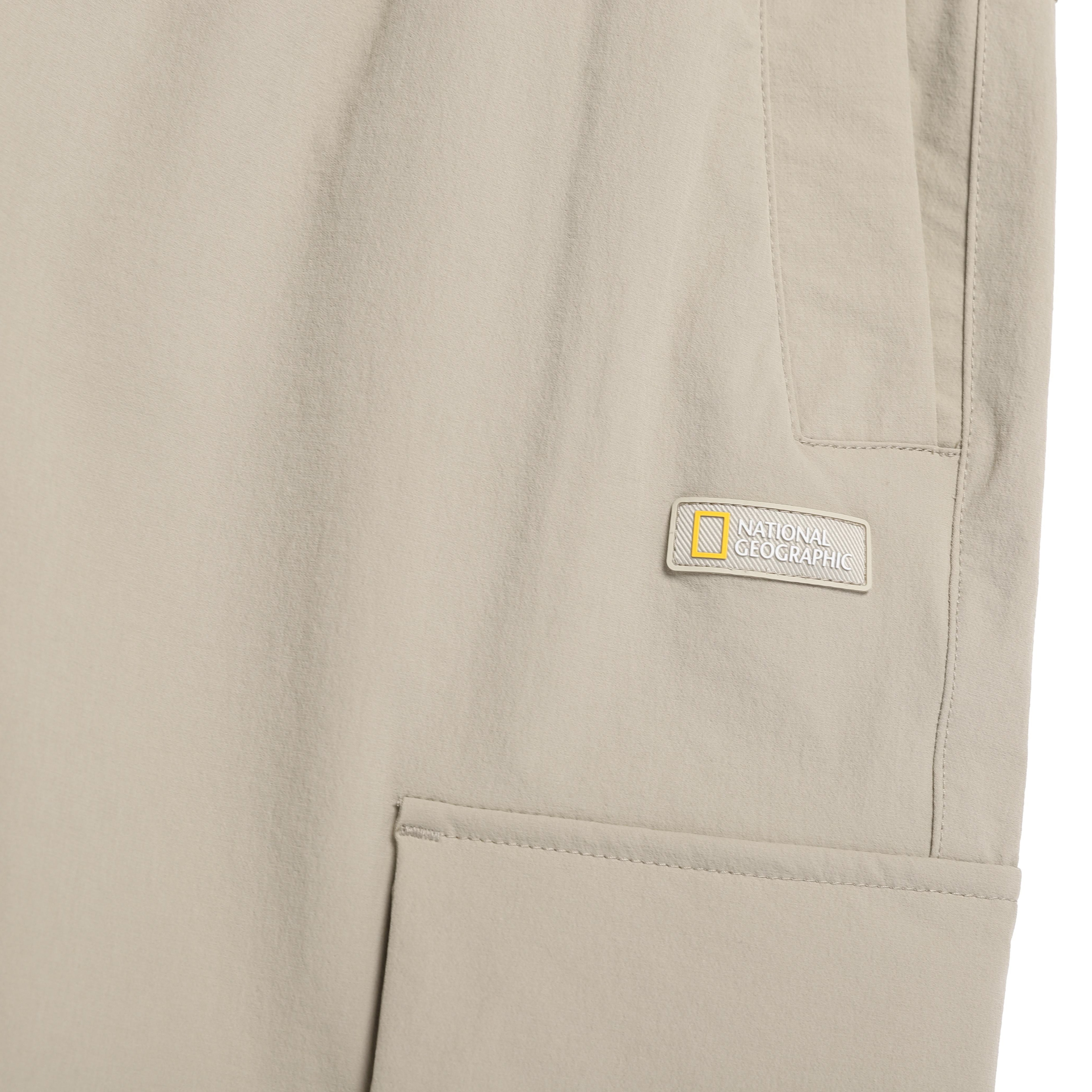 ARCHELON WOVEN STRAIGHT PANTS MOURNING BEIGE