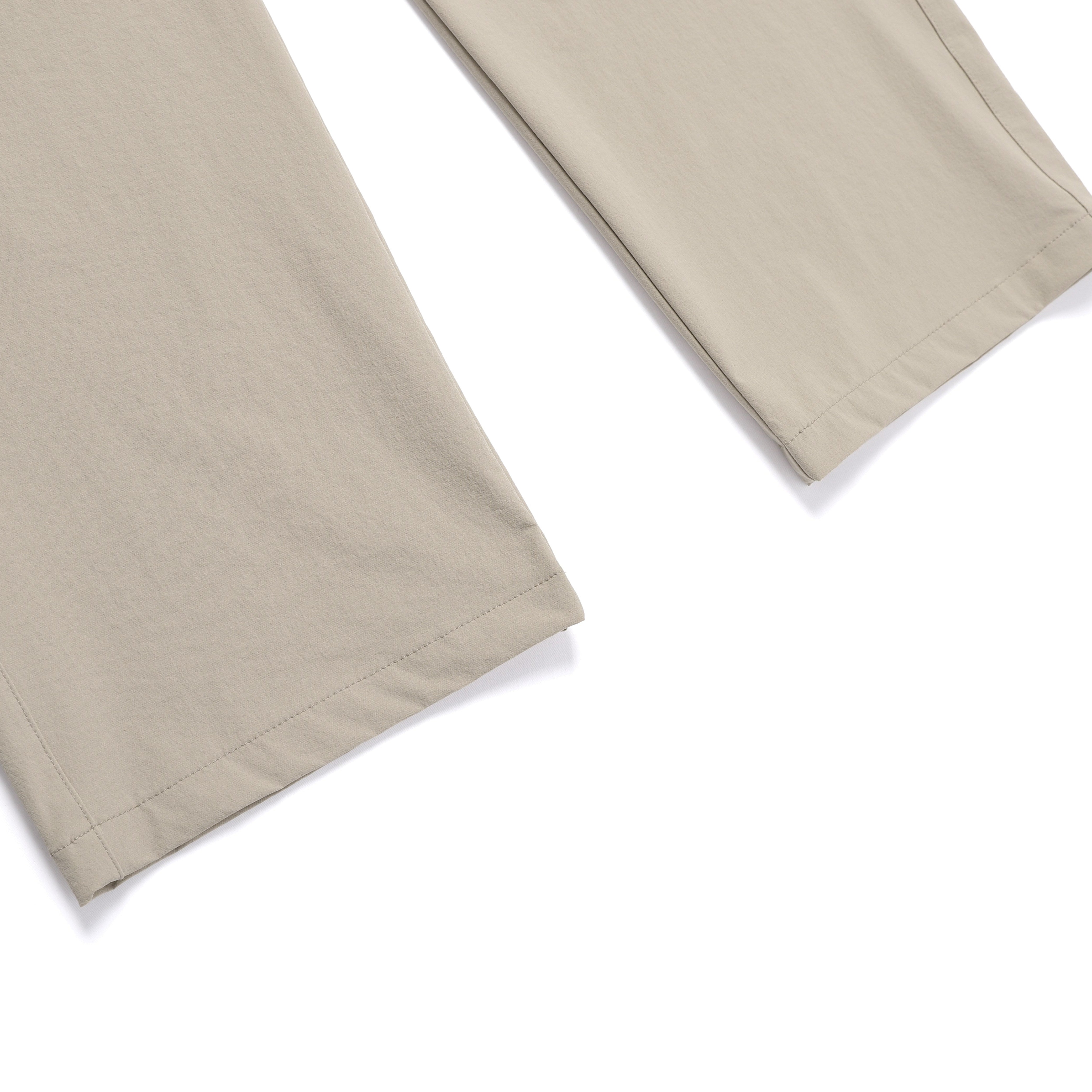 ARCHELON WOVEN STRAIGHT PANTS MOURNING BEIGE