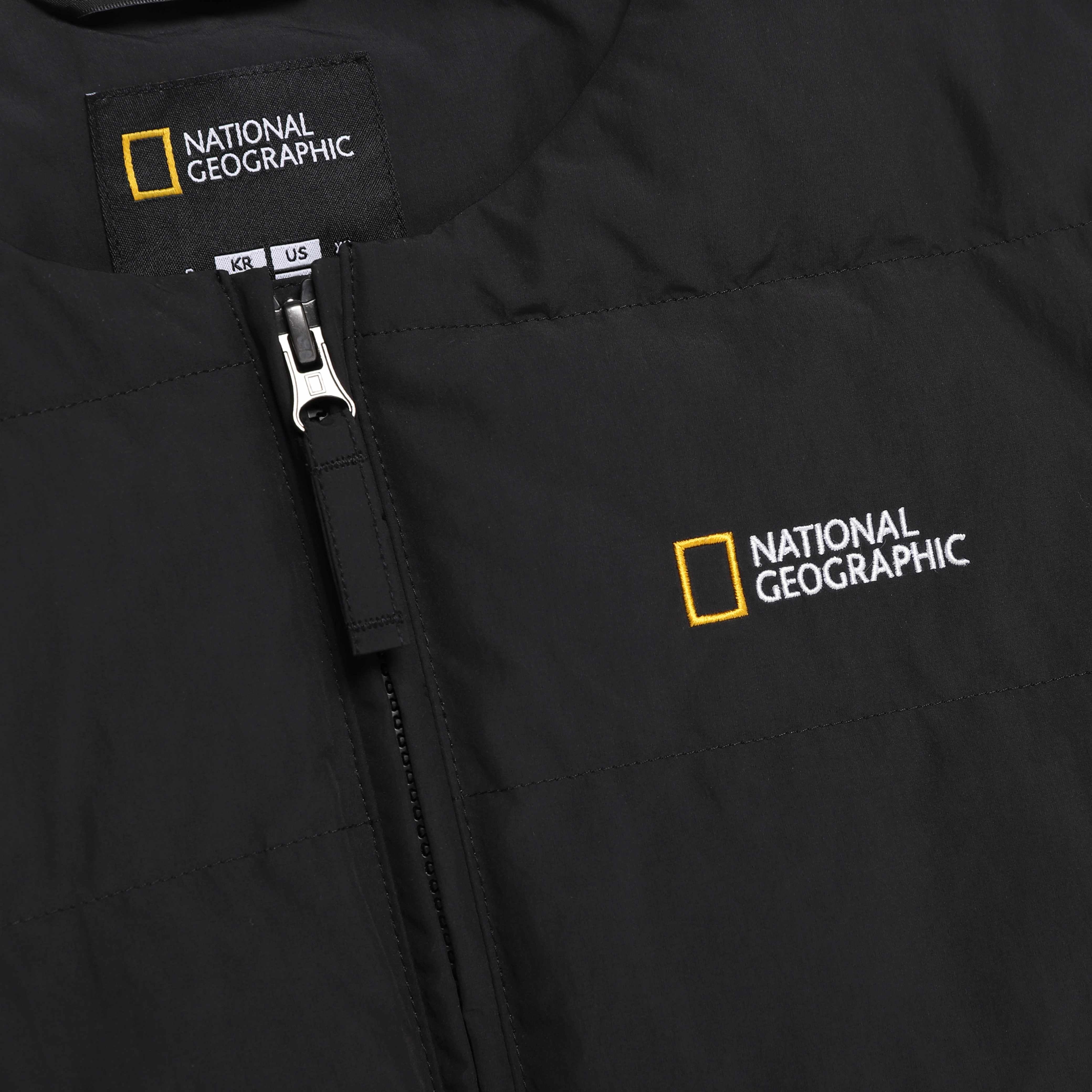 HERON U NECK QUILTING GOOSE DOWN JUMPER BLACK