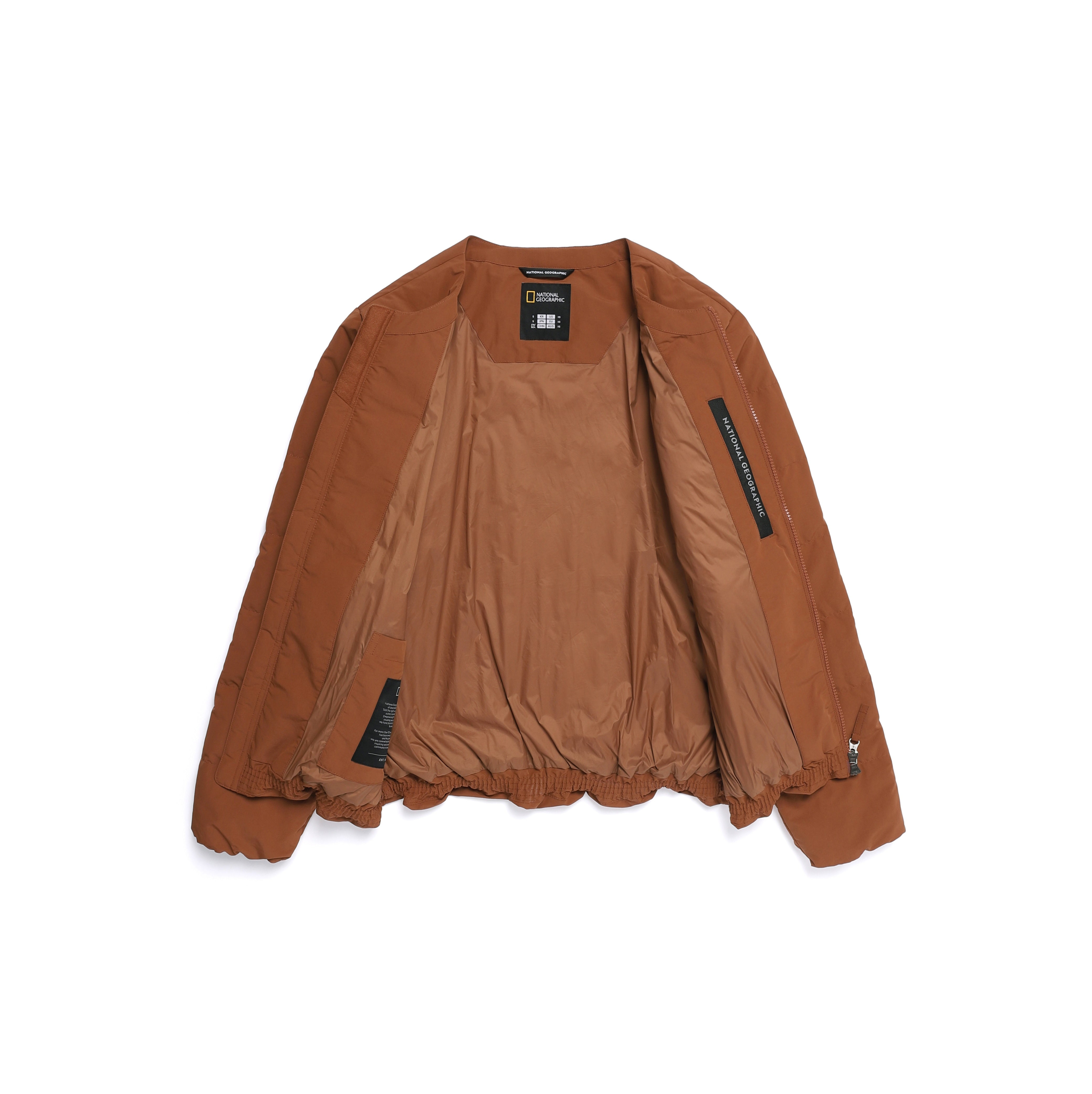 HERON U NECK QUILTING GOOSE DOWN JUMPER BRICK