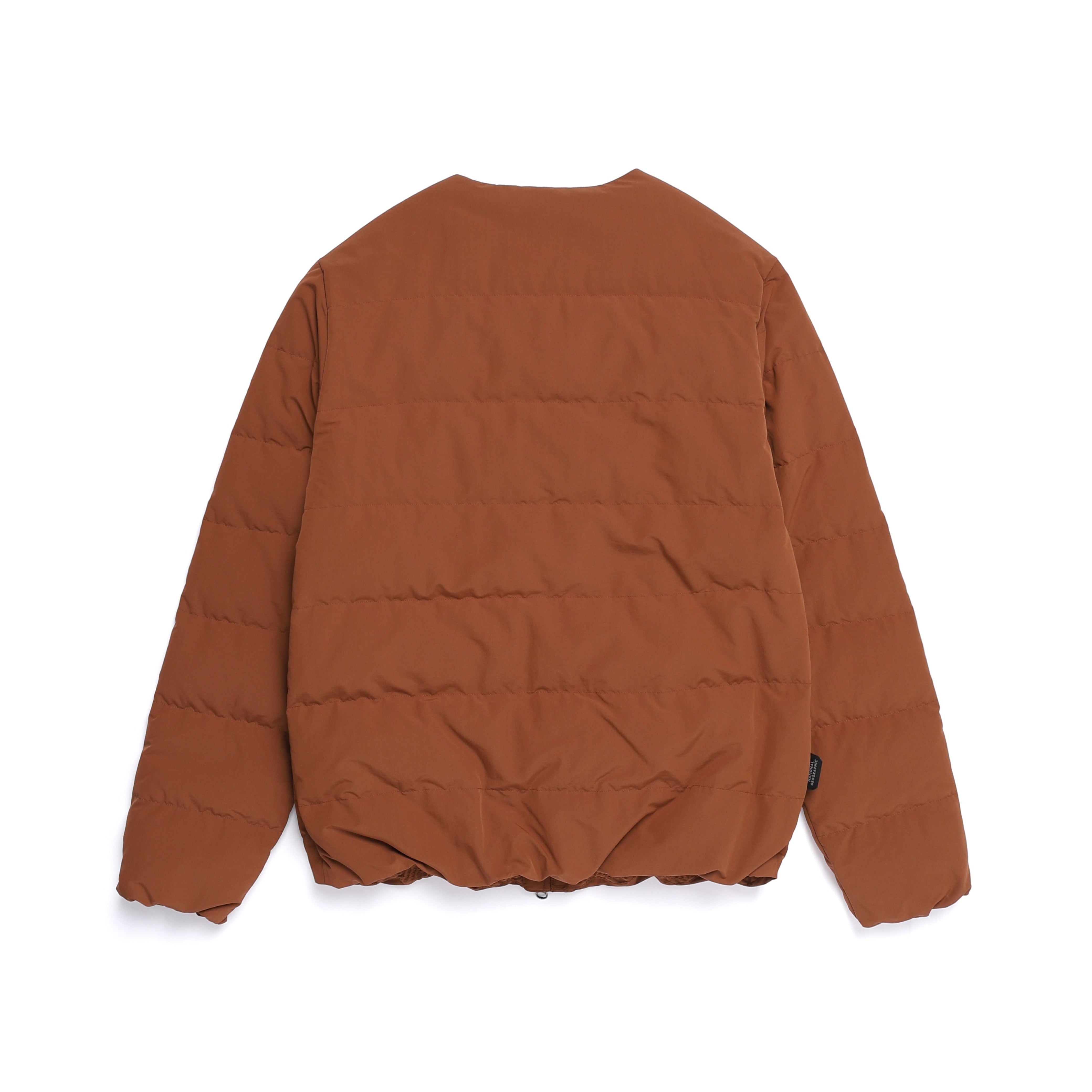 HERON U NECK QUILTING GOOSE DOWN JUMPER BRICK