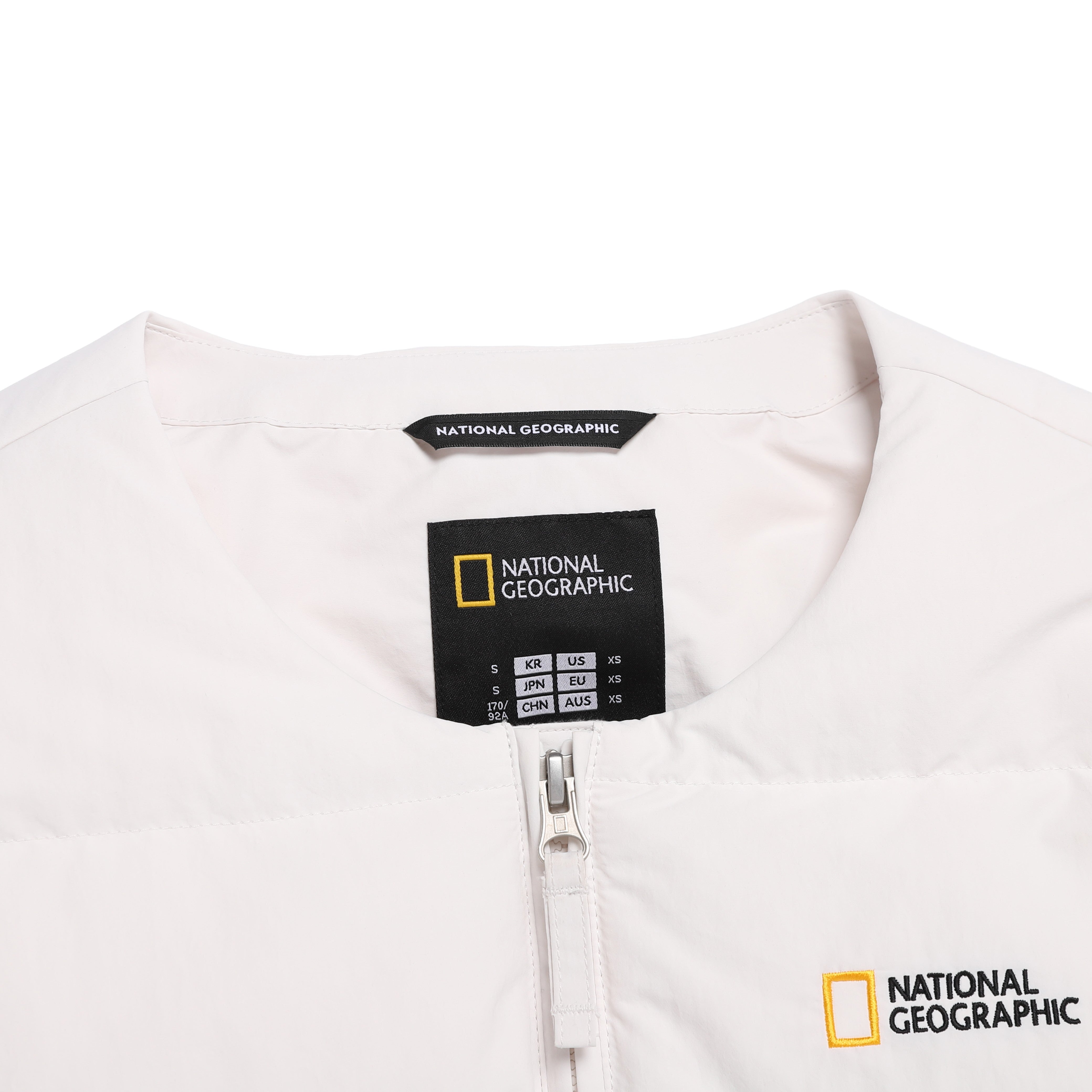 HERON U NECK QUILTING GOOSE DOWN JUMPER CRYSTAL BEIGE