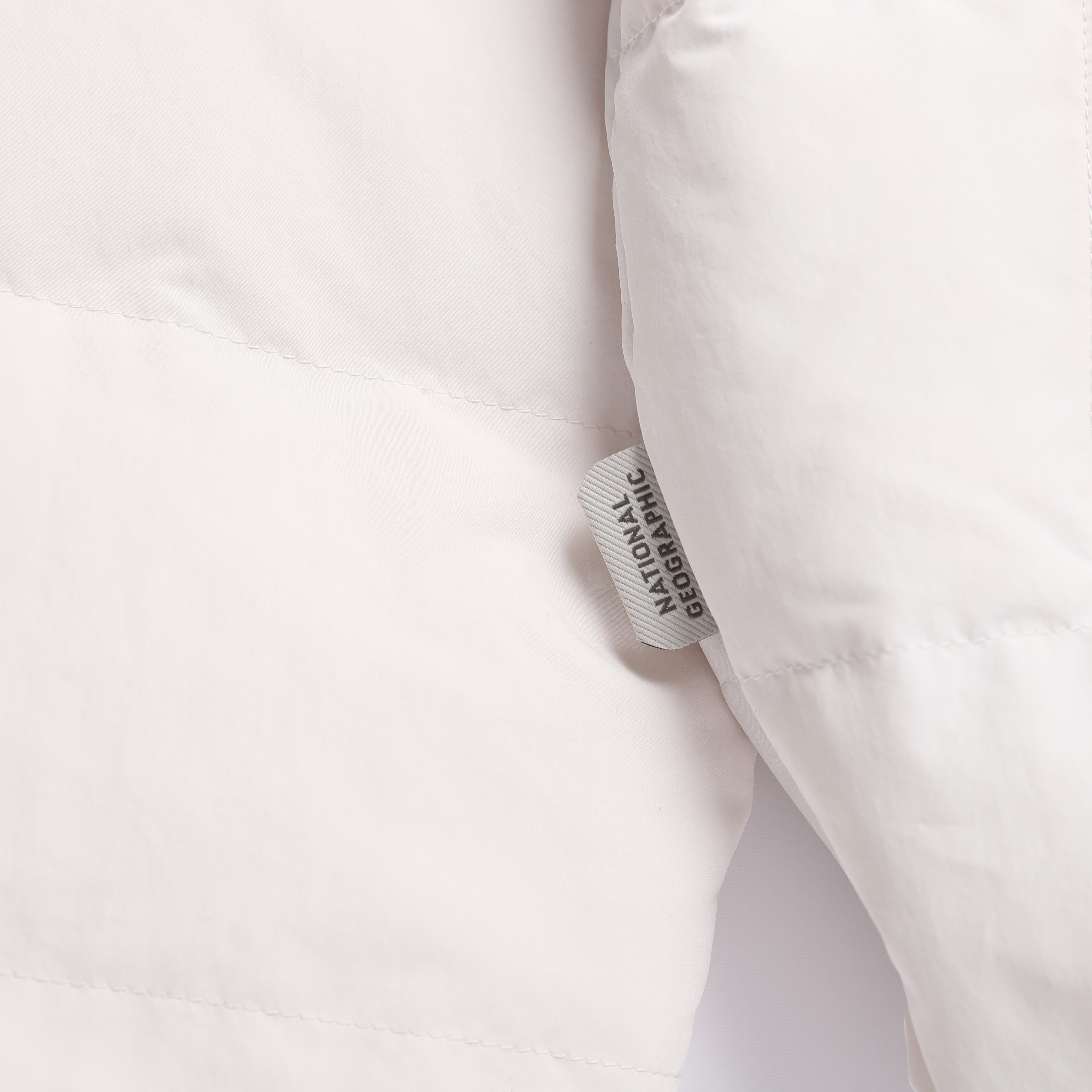 HERON U NECK QUILTING GOOSE DOWN JUMPER CRYSTAL BEIGE