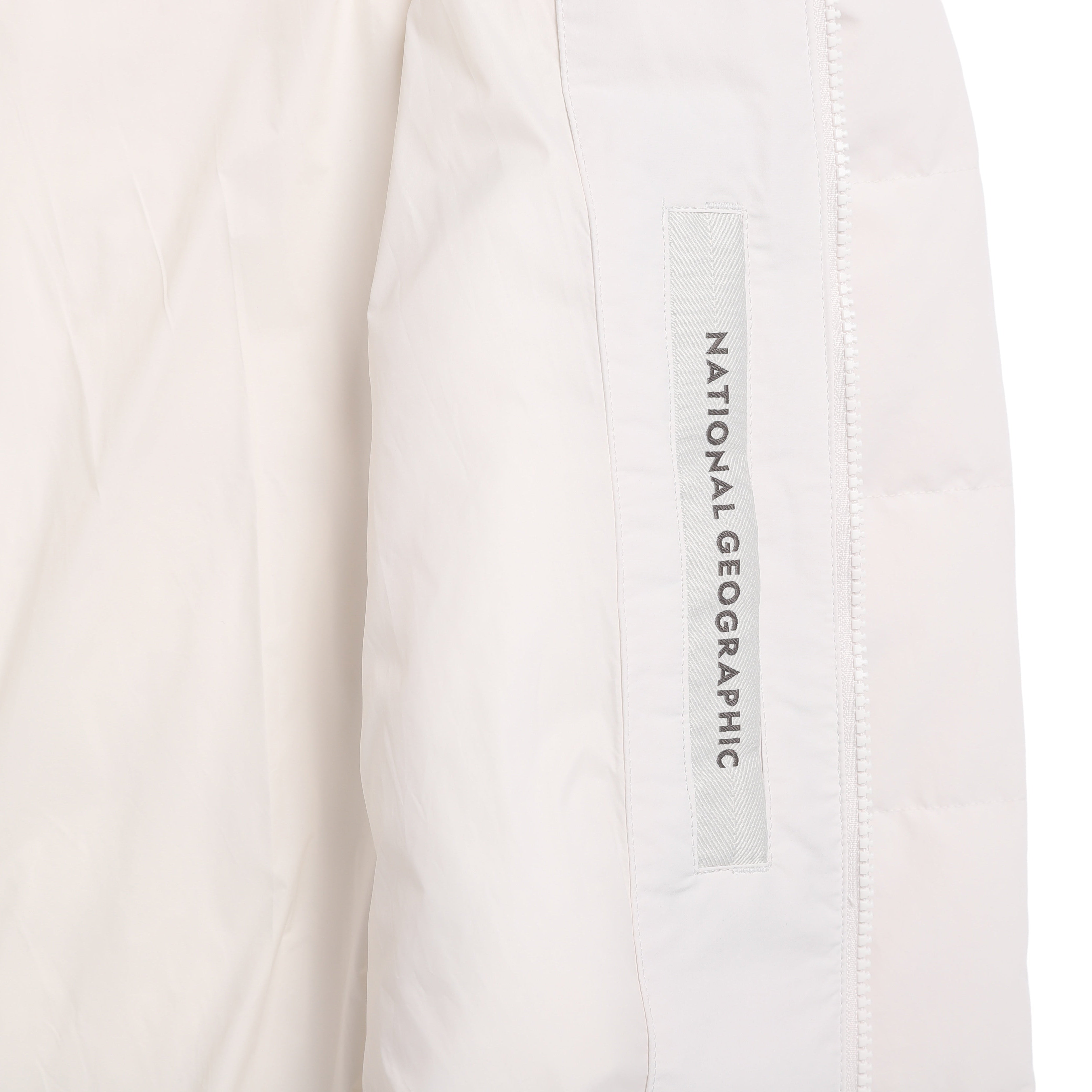 HERON U NECK QUILTING GOOSE DOWN JUMPER CRYSTAL BEIGE