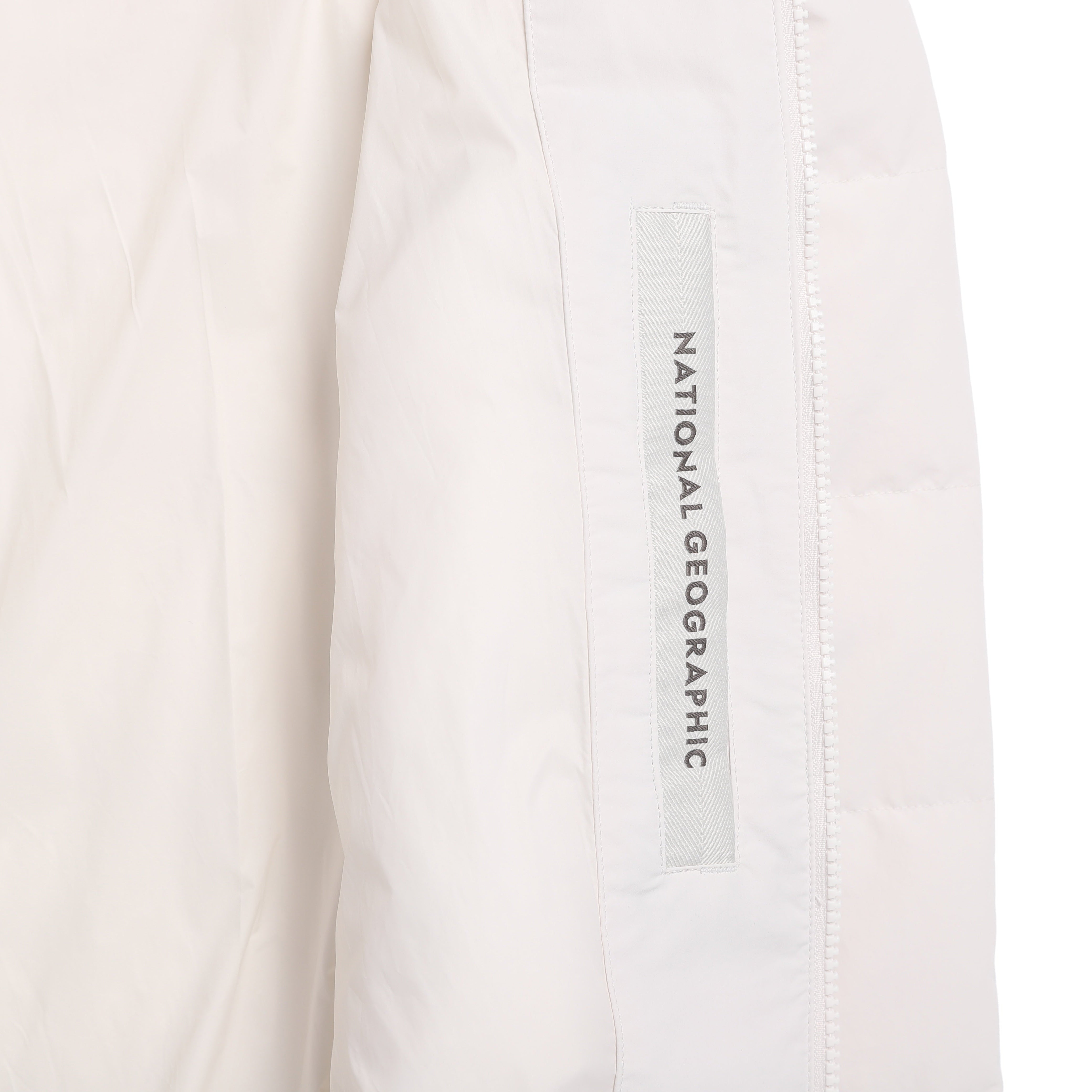 HERON U NECK LIGHTWEIGHT GOOSE DOWN VEST CRYSTAL BEIGE