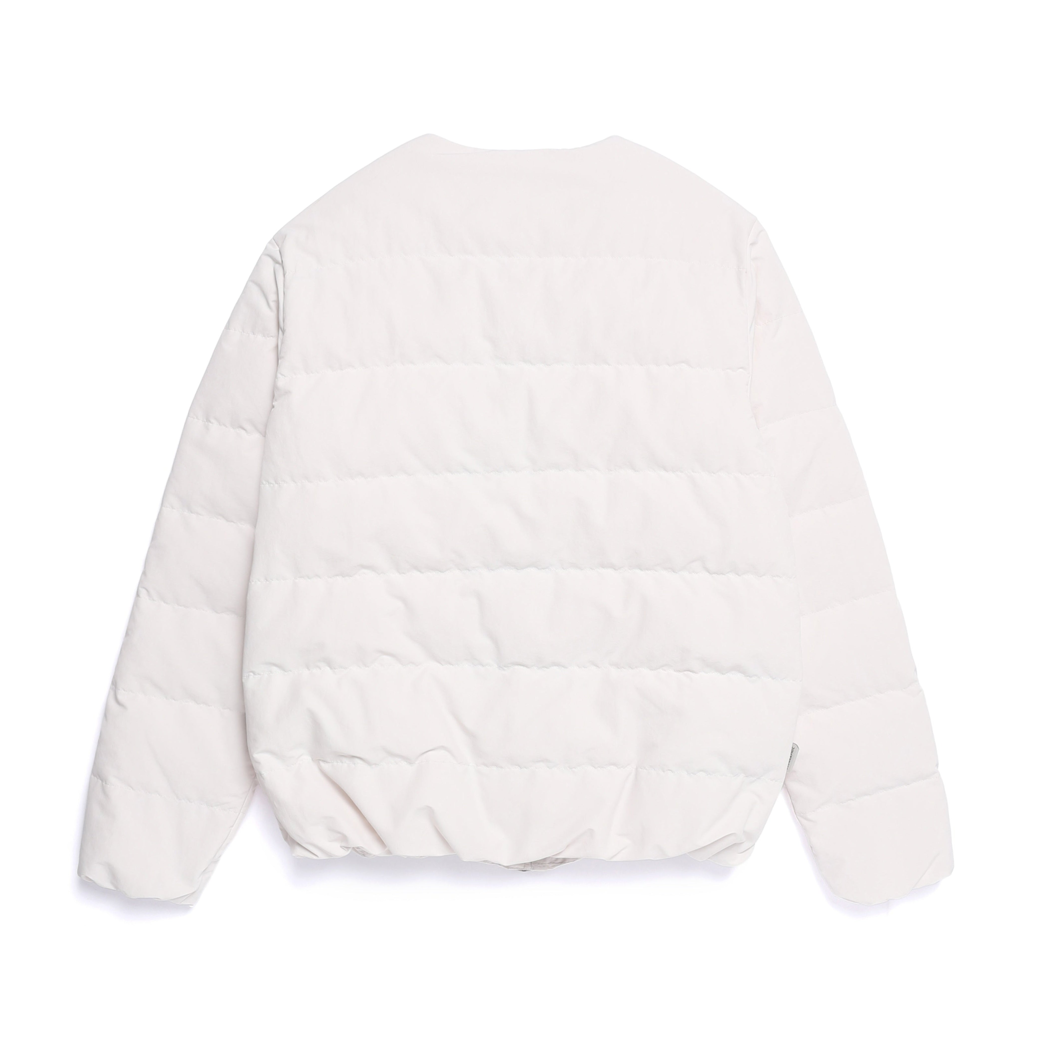 HERON U NECK QUILTING GOOSE DOWN JUMPER CRYSTAL BEIGE