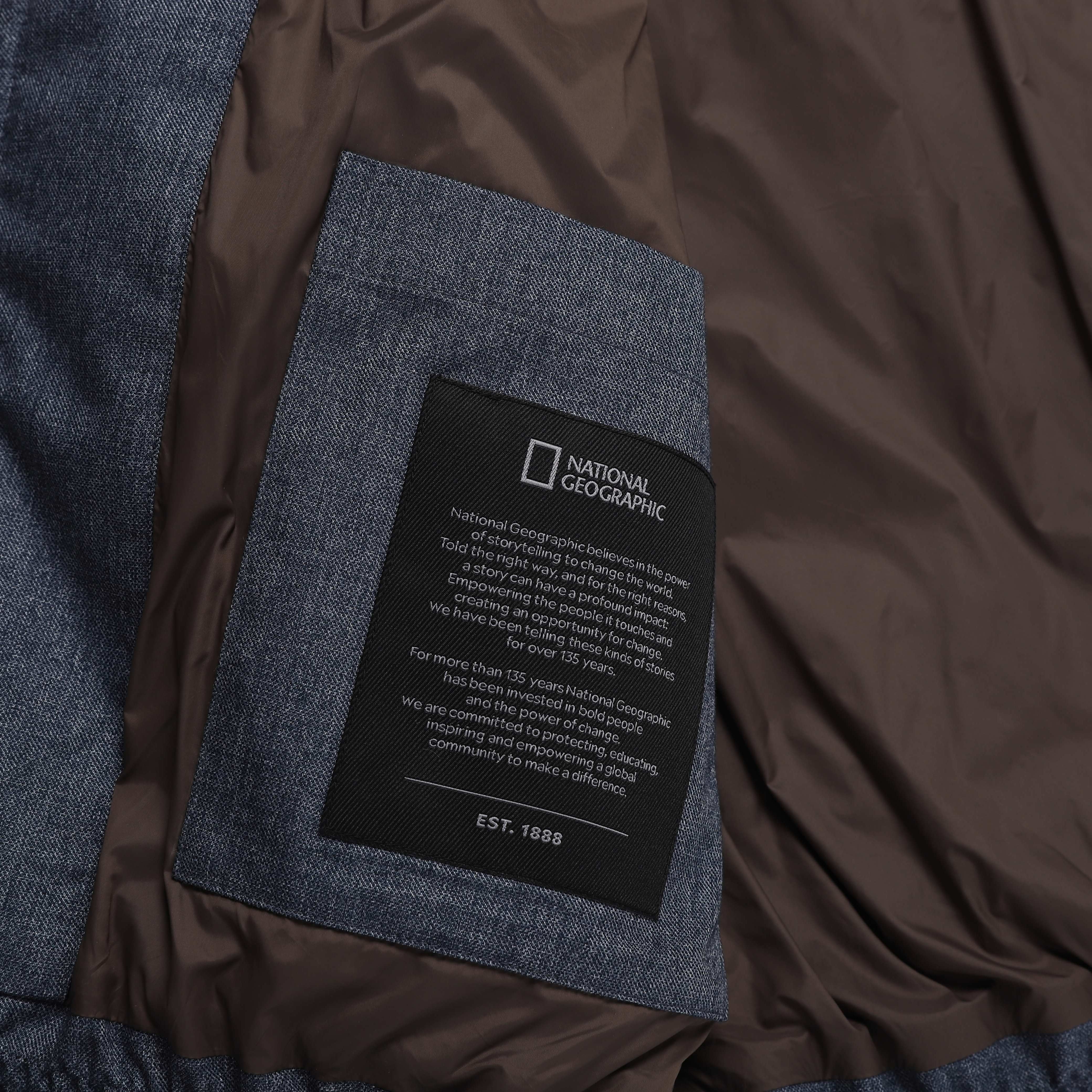 HERON U NECK QUILTING GOOSE DOWN JUMPER (DENIM) INDIGO