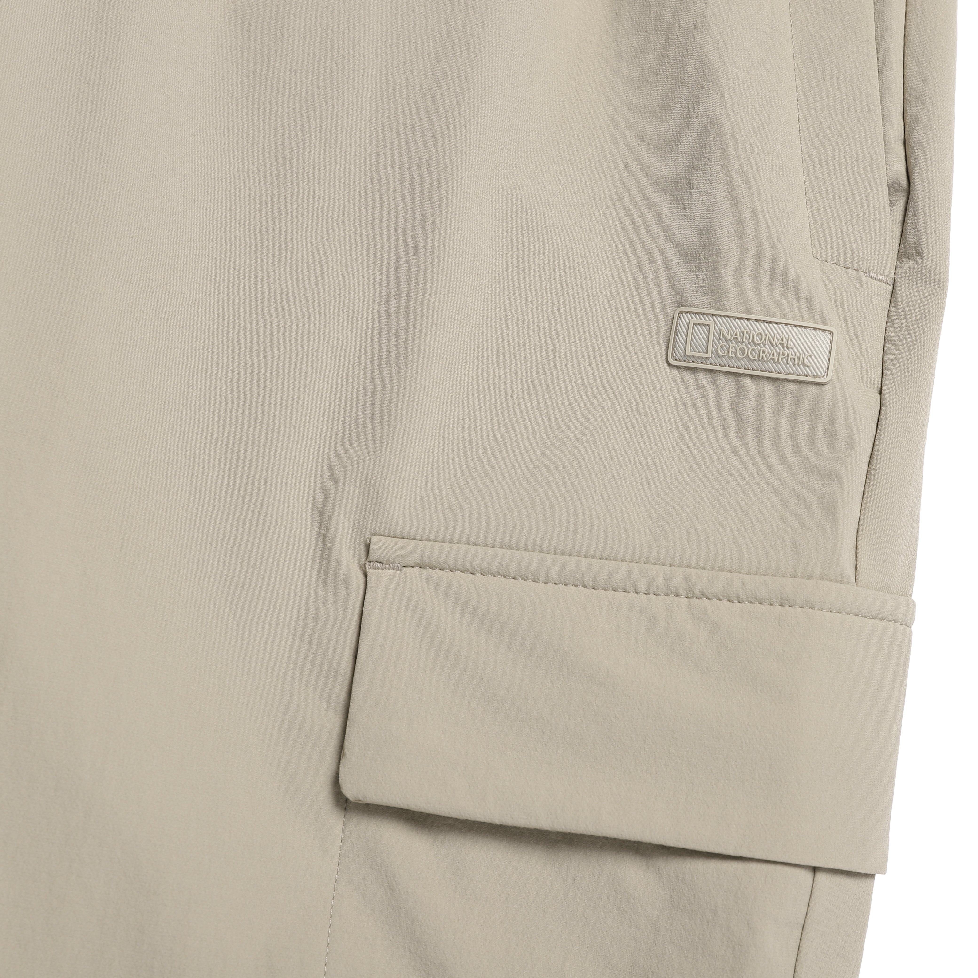 WOMEN ARCHELON WOVEN STRETCH TRAINING JOGGER PANTS MOURNING BEIGE