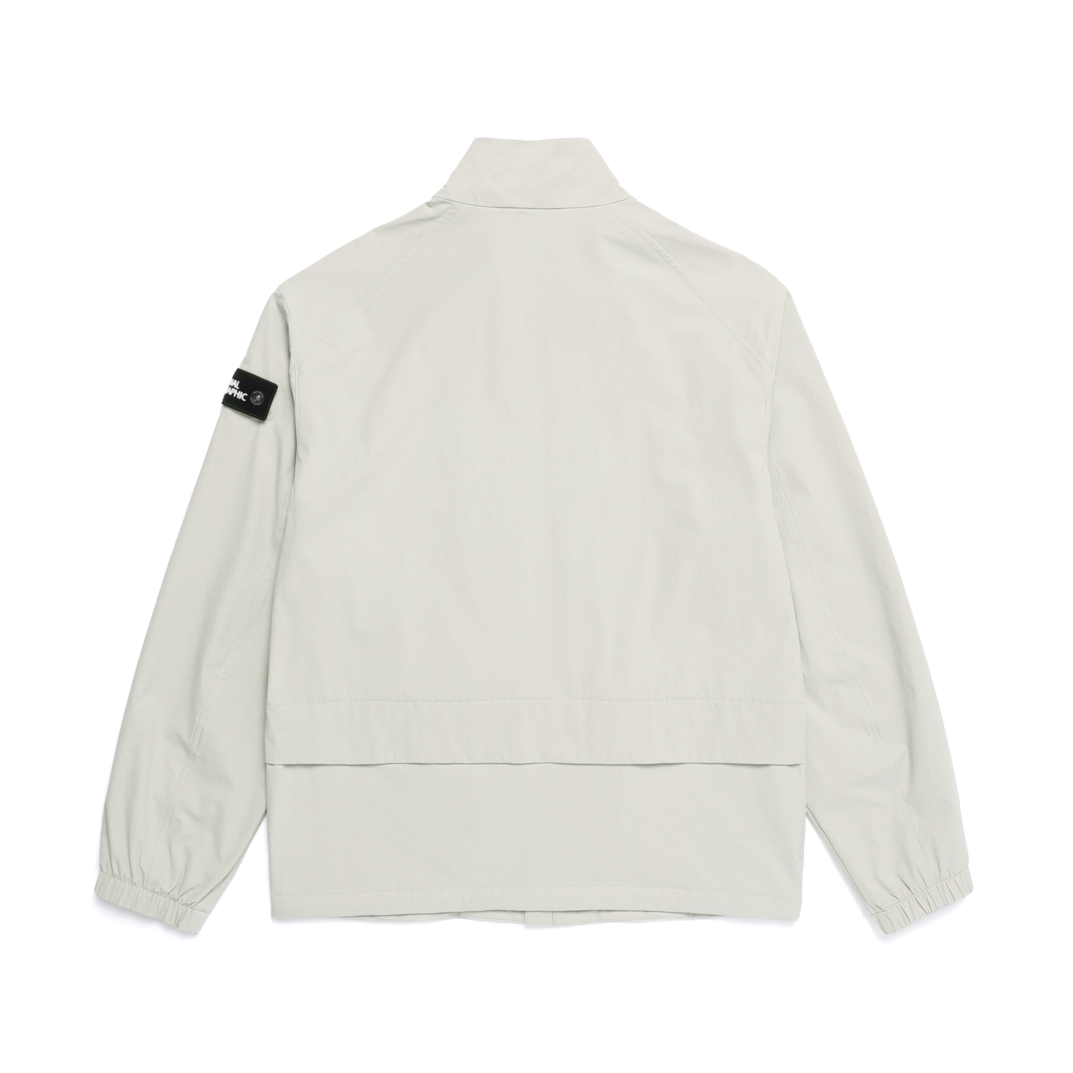 ARCHELON WOVEN STAND NECK ZIP-UP L/GREY