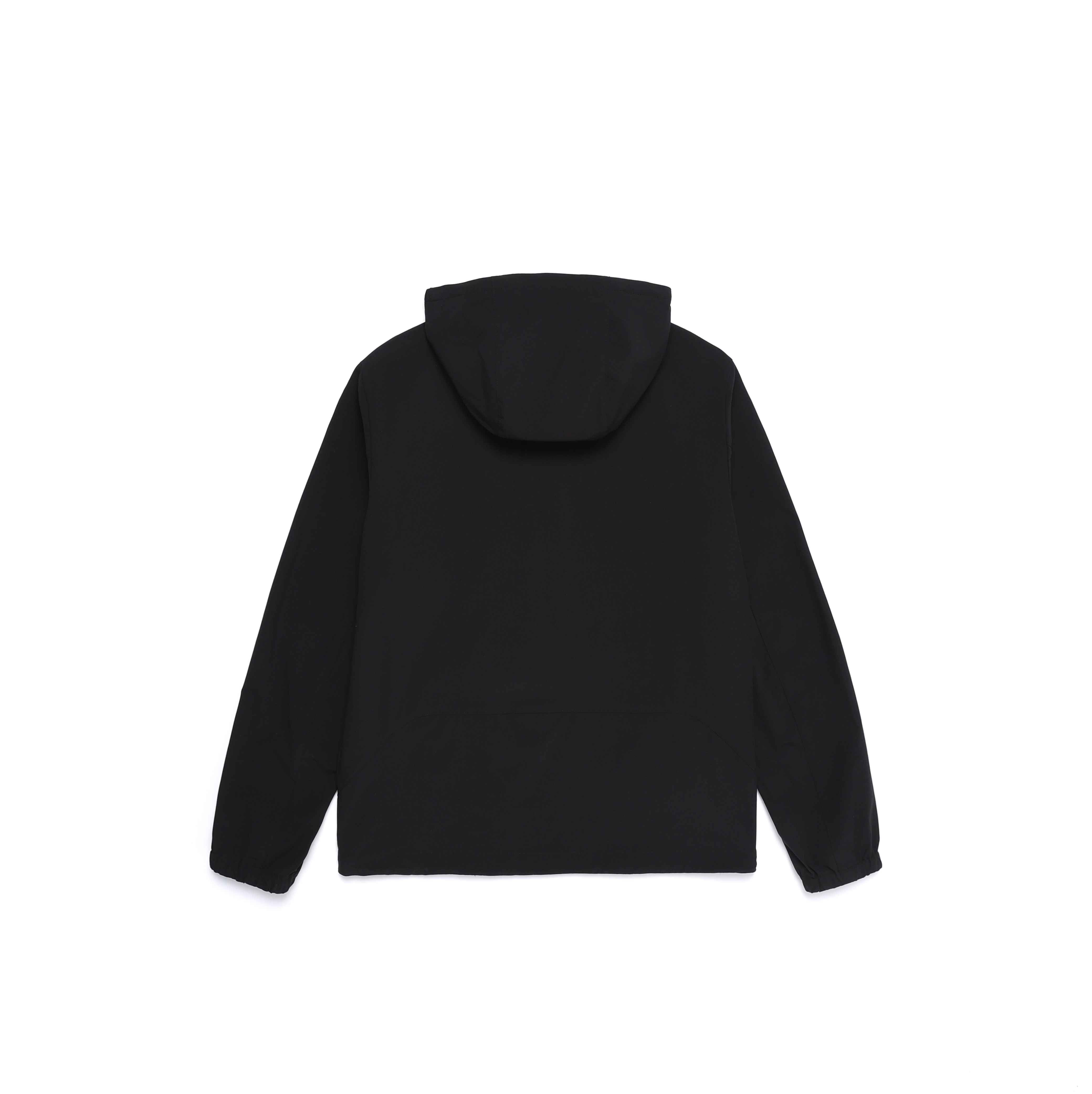 BEID LIGHTWEIGHT HOODED ZIP-UP JACKET BLACK