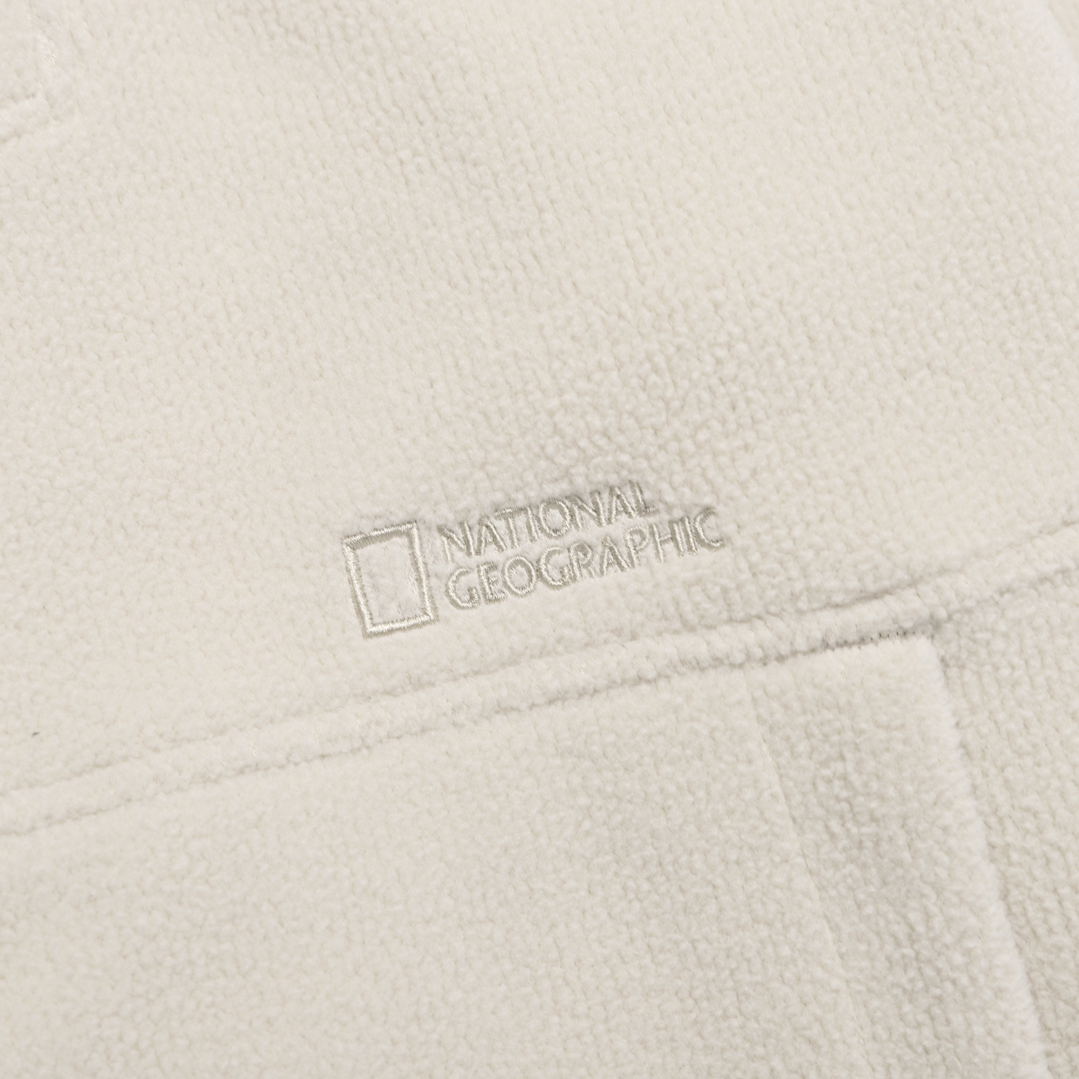 WOMEN MODIFIED FLEECE HIGH NECK FULL ZIP-UP SILVER BIRCH