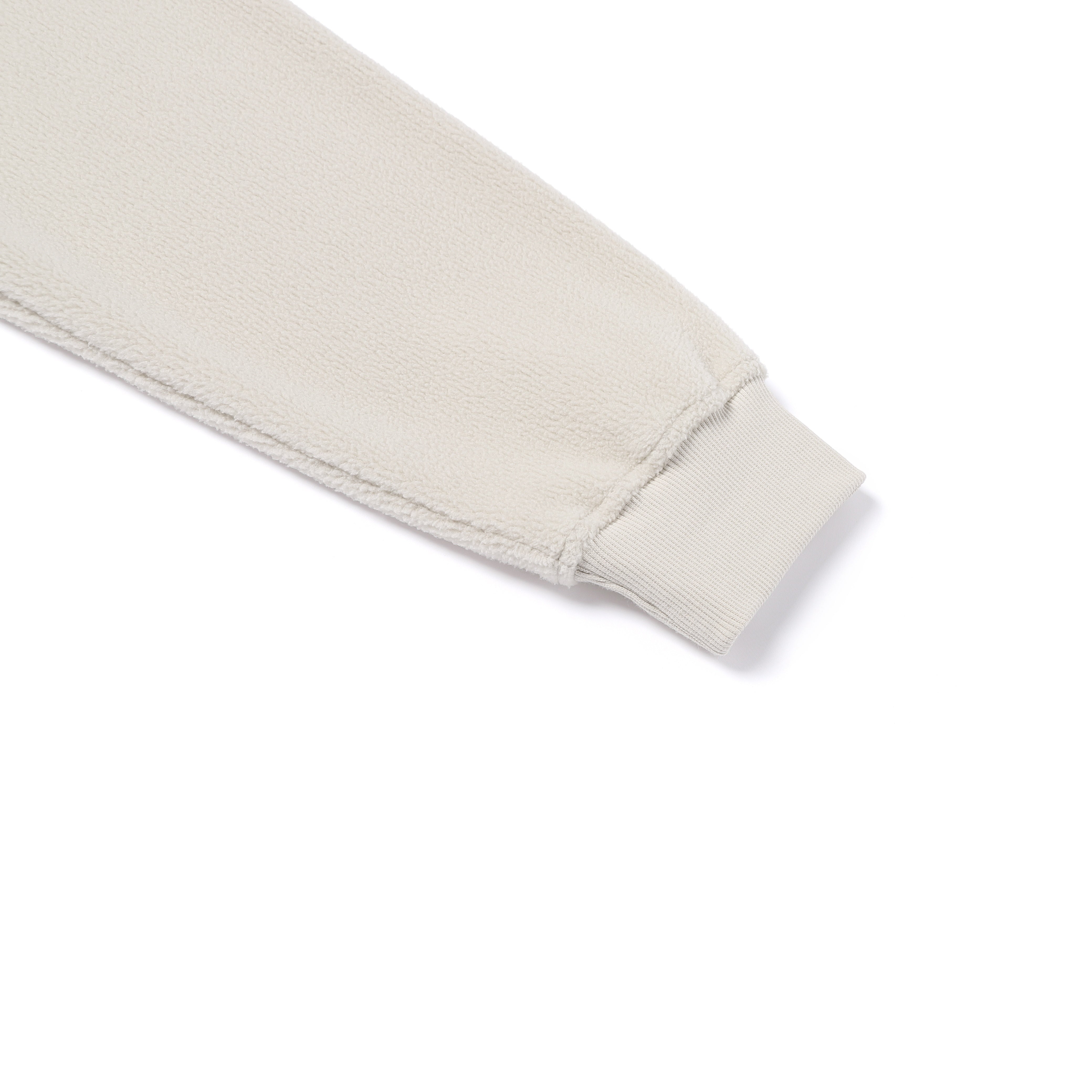 WOMEN MODIFIED FLEECE HIGH NECK FULL ZIP-UP SILVER BIRCH