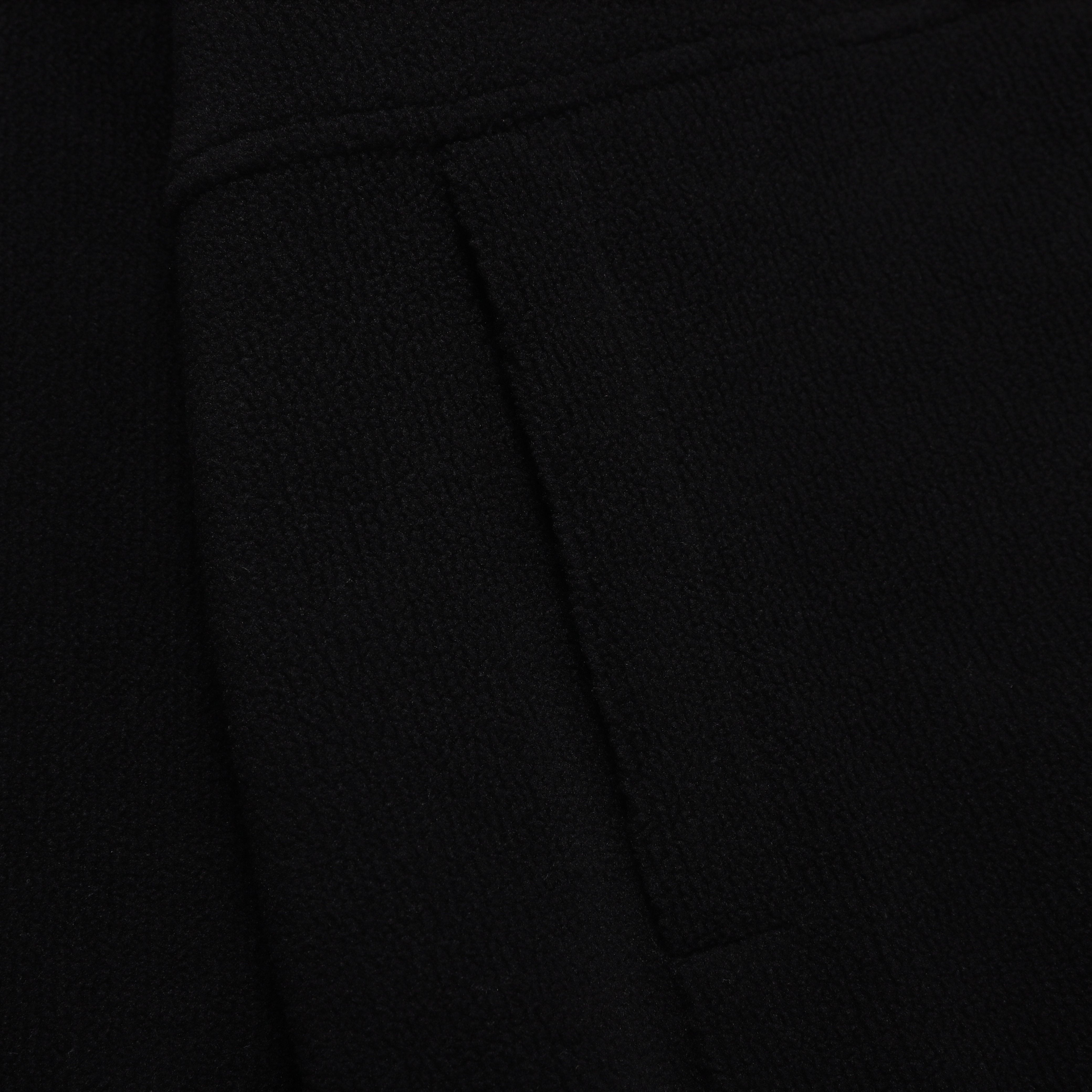 FLEECE HIGH NECK ZIP UP BLACK