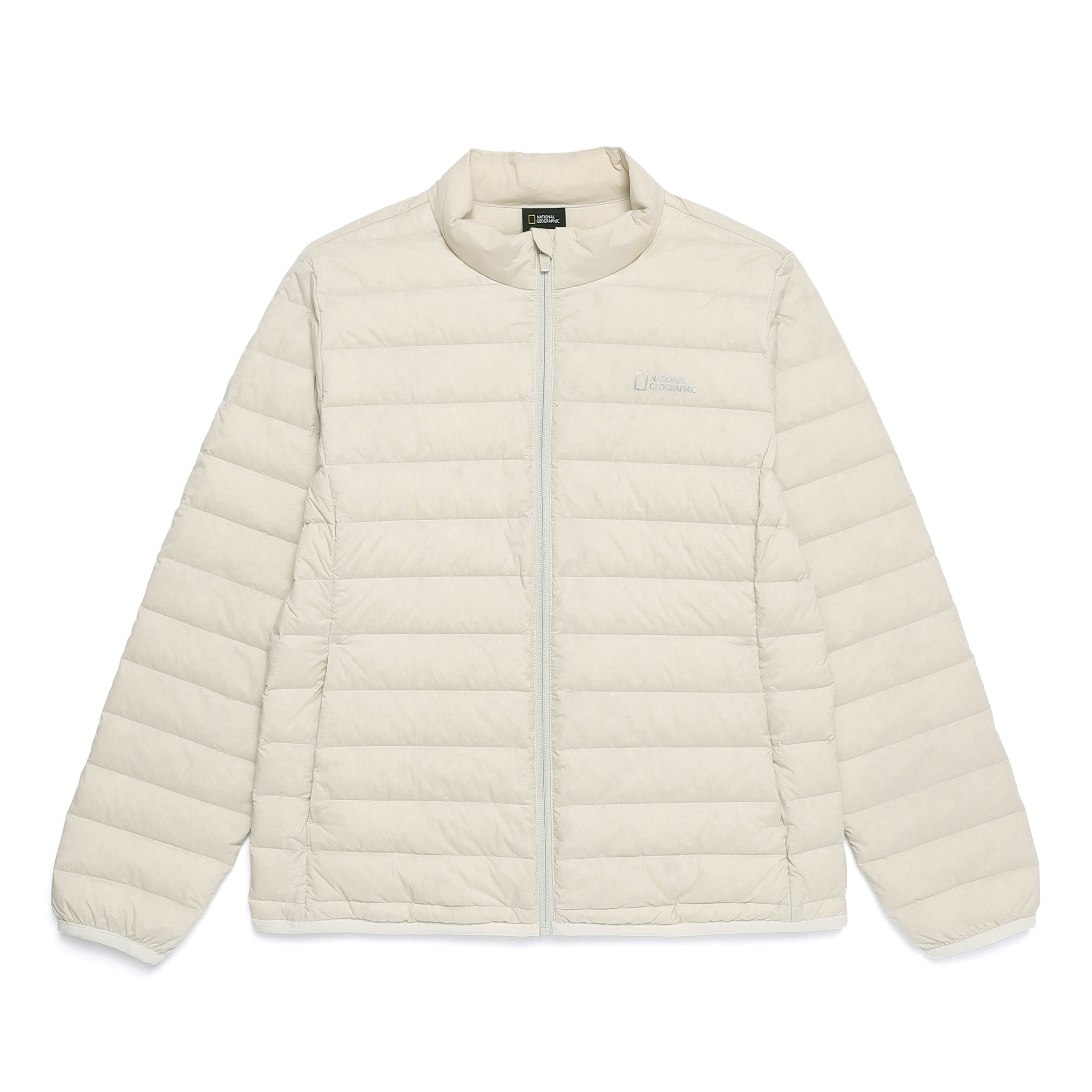 WOMEN ATIK HIGH NECK TUBE GOOSE DOWN JUMPER SILVER BIRCH