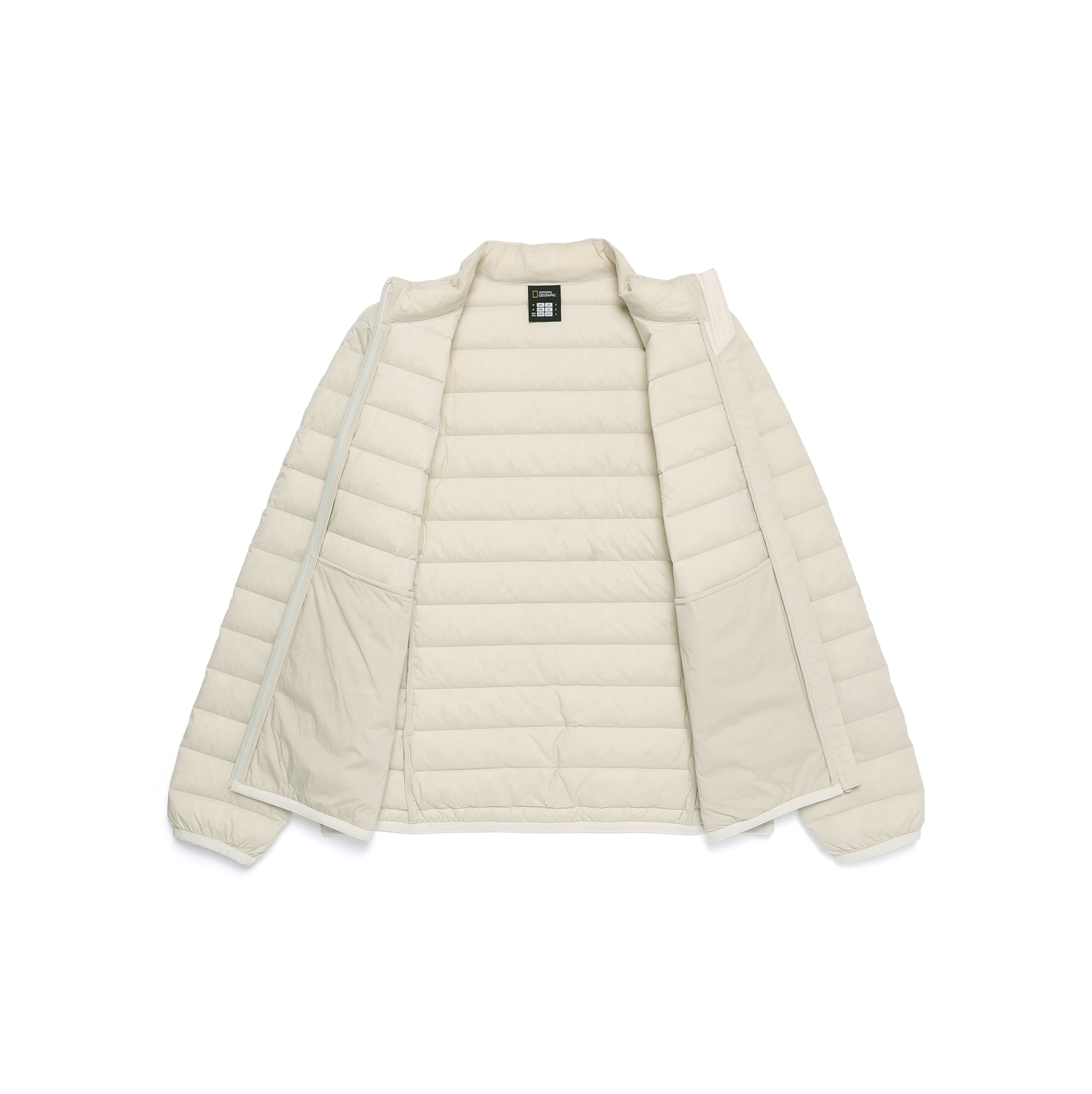 WOMEN ATIK HIGH NECK TUBE GOOSE DOWN JUMPER SILVER BIRCH