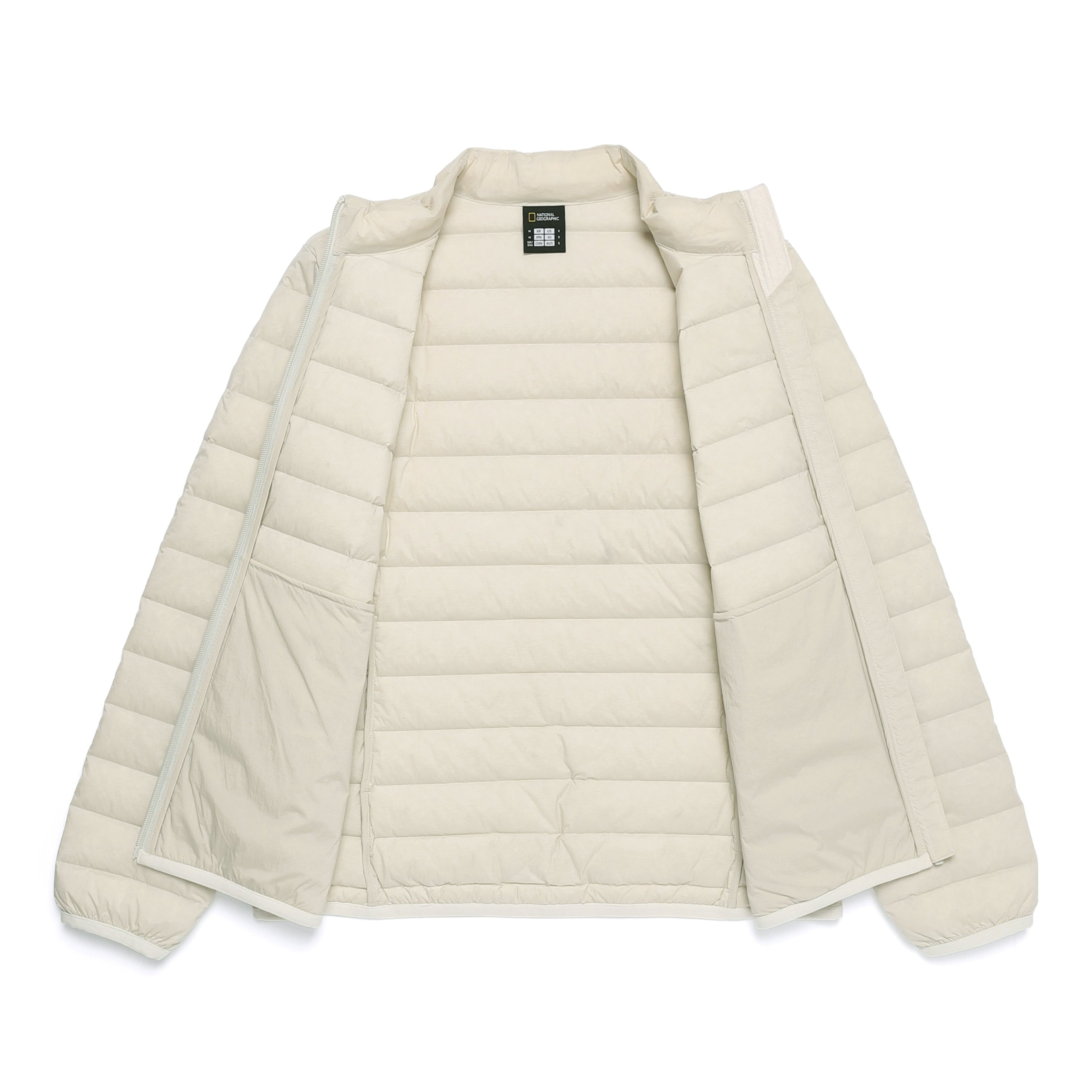 WOMEN ATIK HIGH NECK TUBE GOOSE DOWN JUMPER SILVER BIRCH