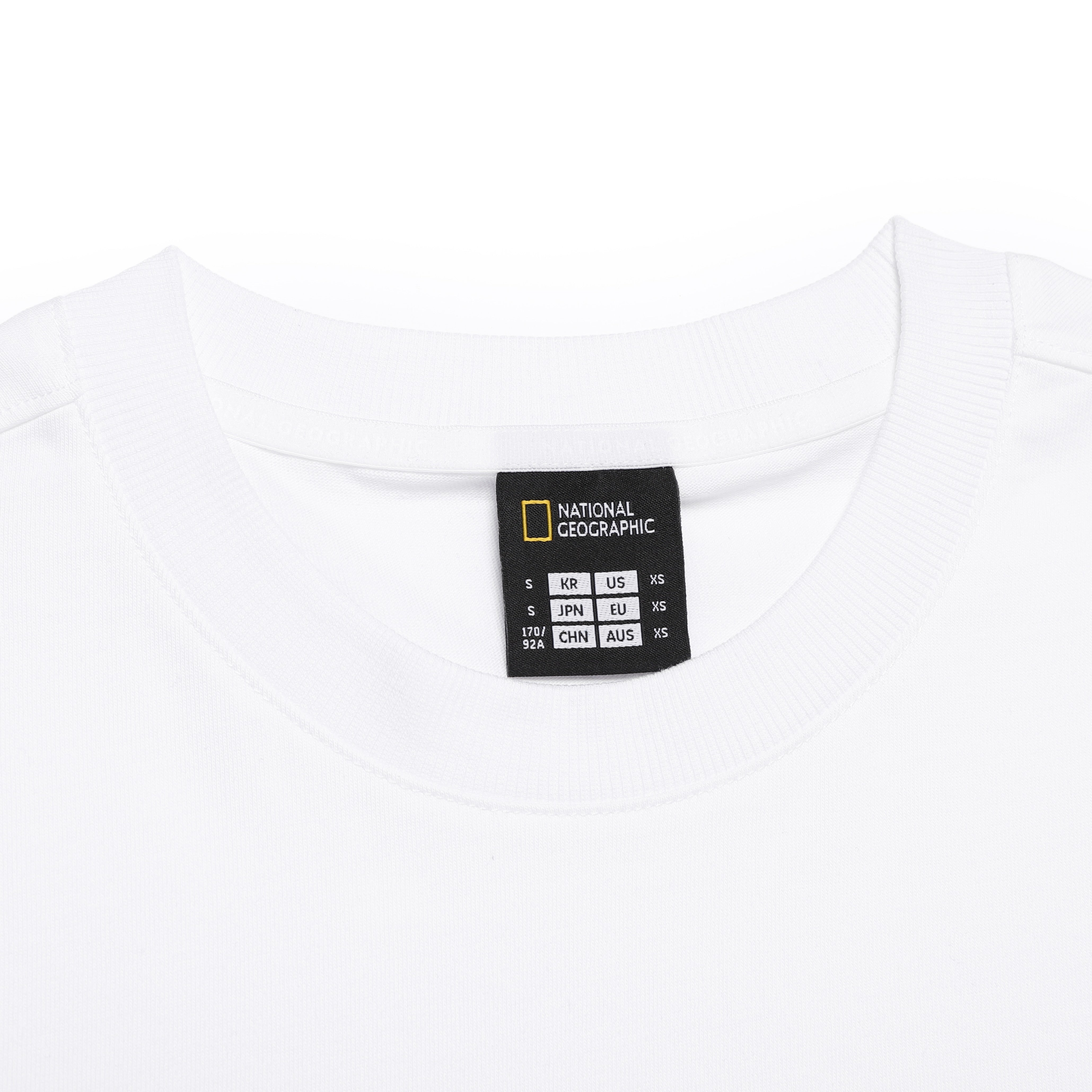 UNISEX SEMI-OVER FIT LONG SLEEVE TEE WHITE