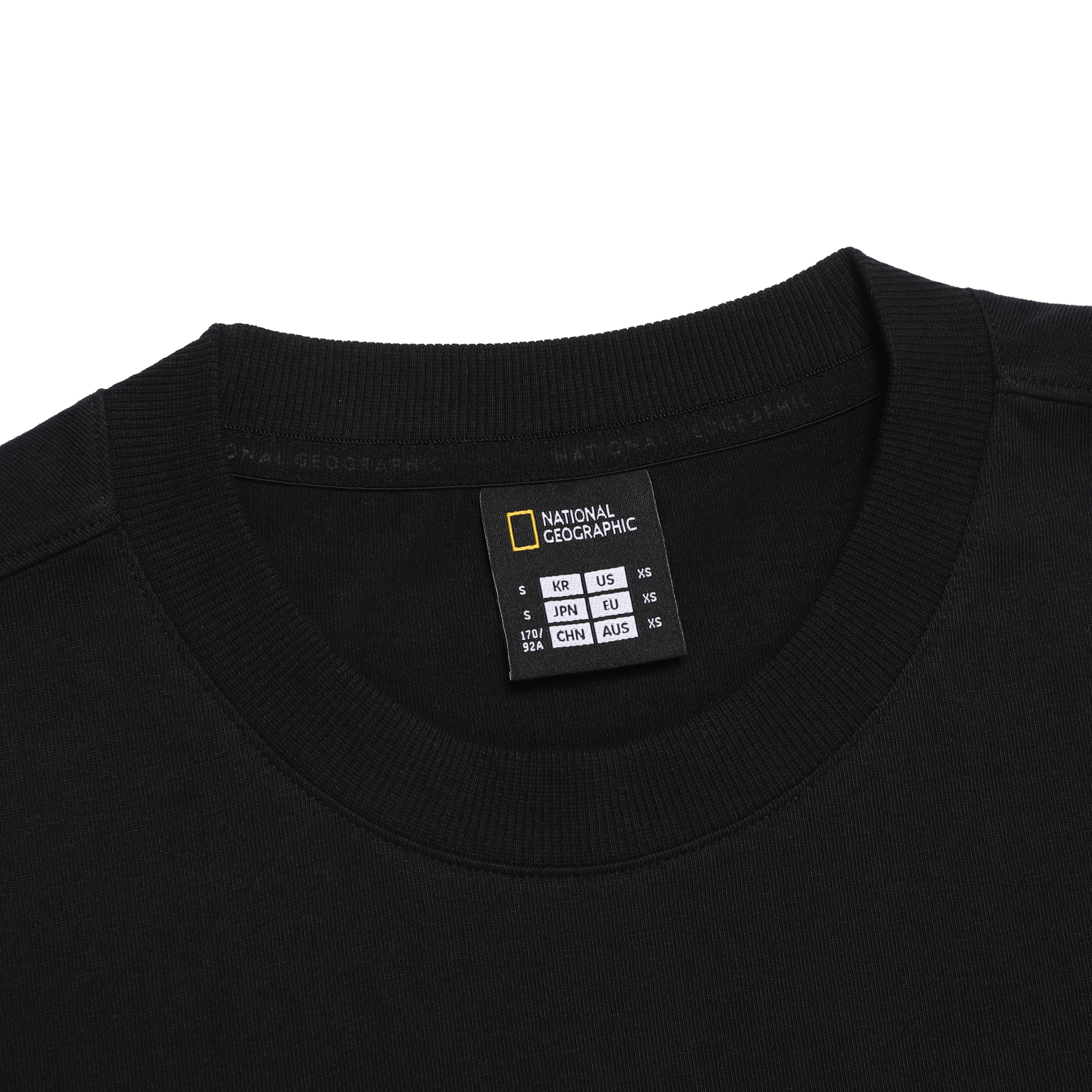 UNISEX SEMI-OVER FIT LONG SLEEVE TEE BLACK