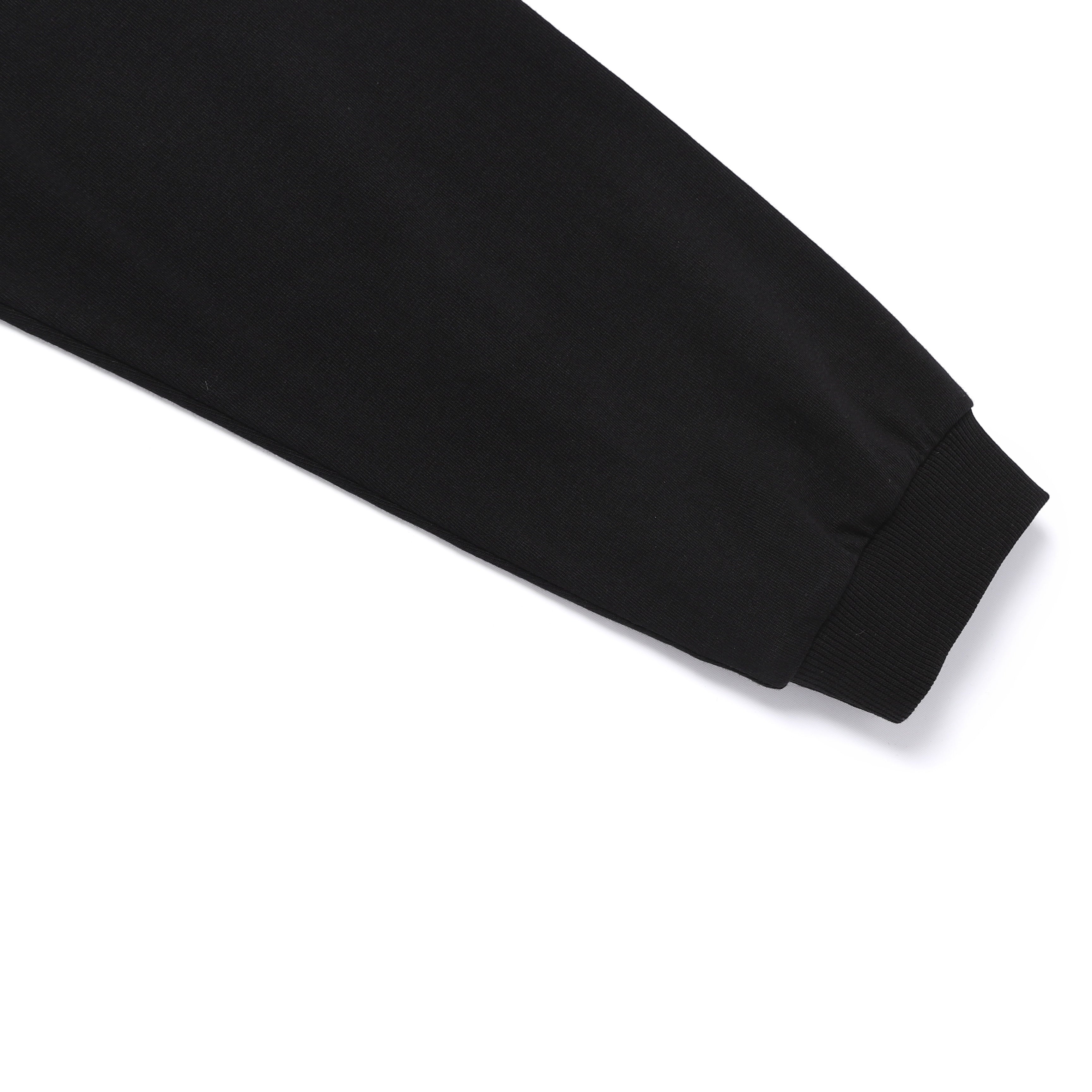 UNISEX SEMI-OVER FIT LONG SLEEVE TEE BLACK