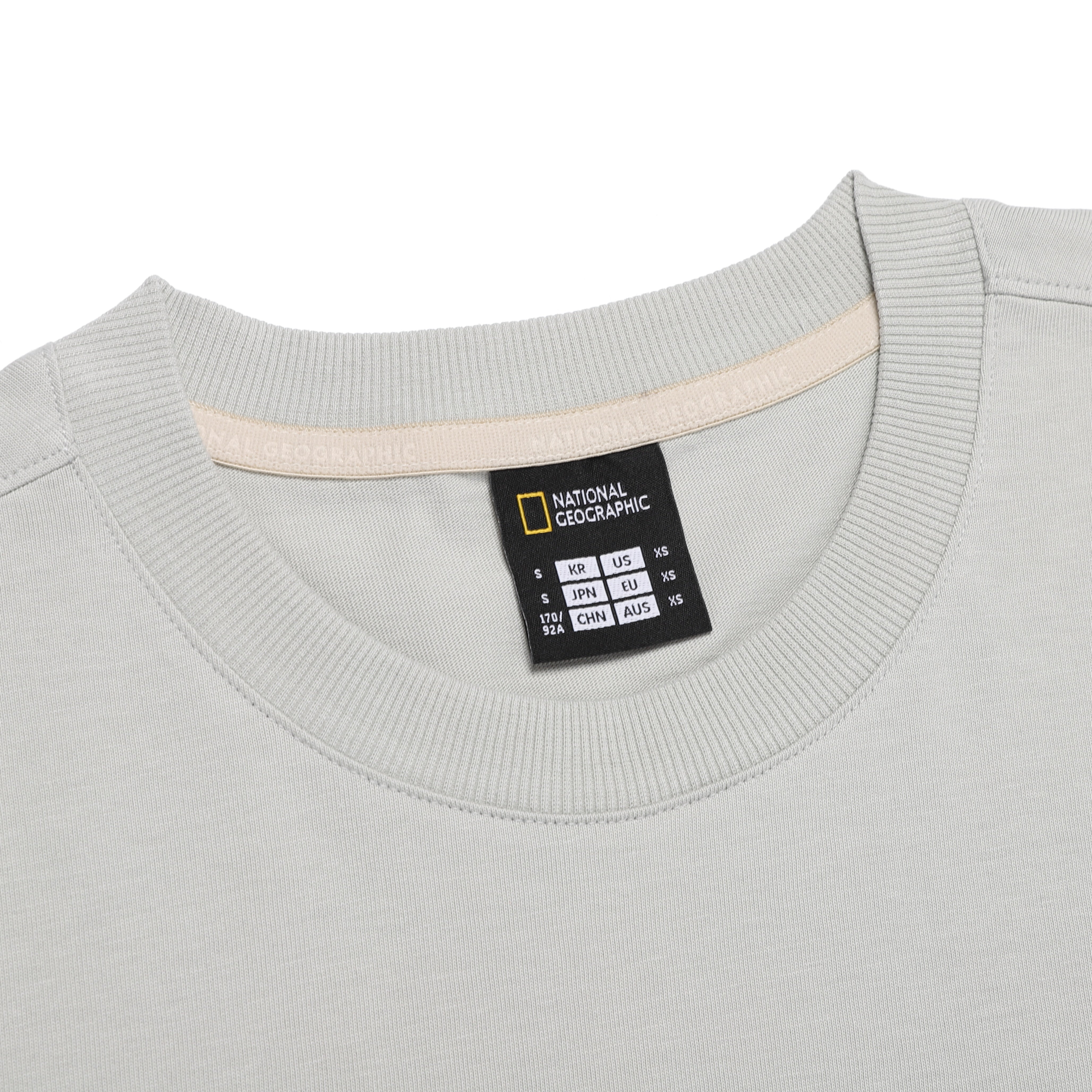 UNISEX SEMI-OVER FIT LONG SLEEVE TEE LIGHT KHAKI