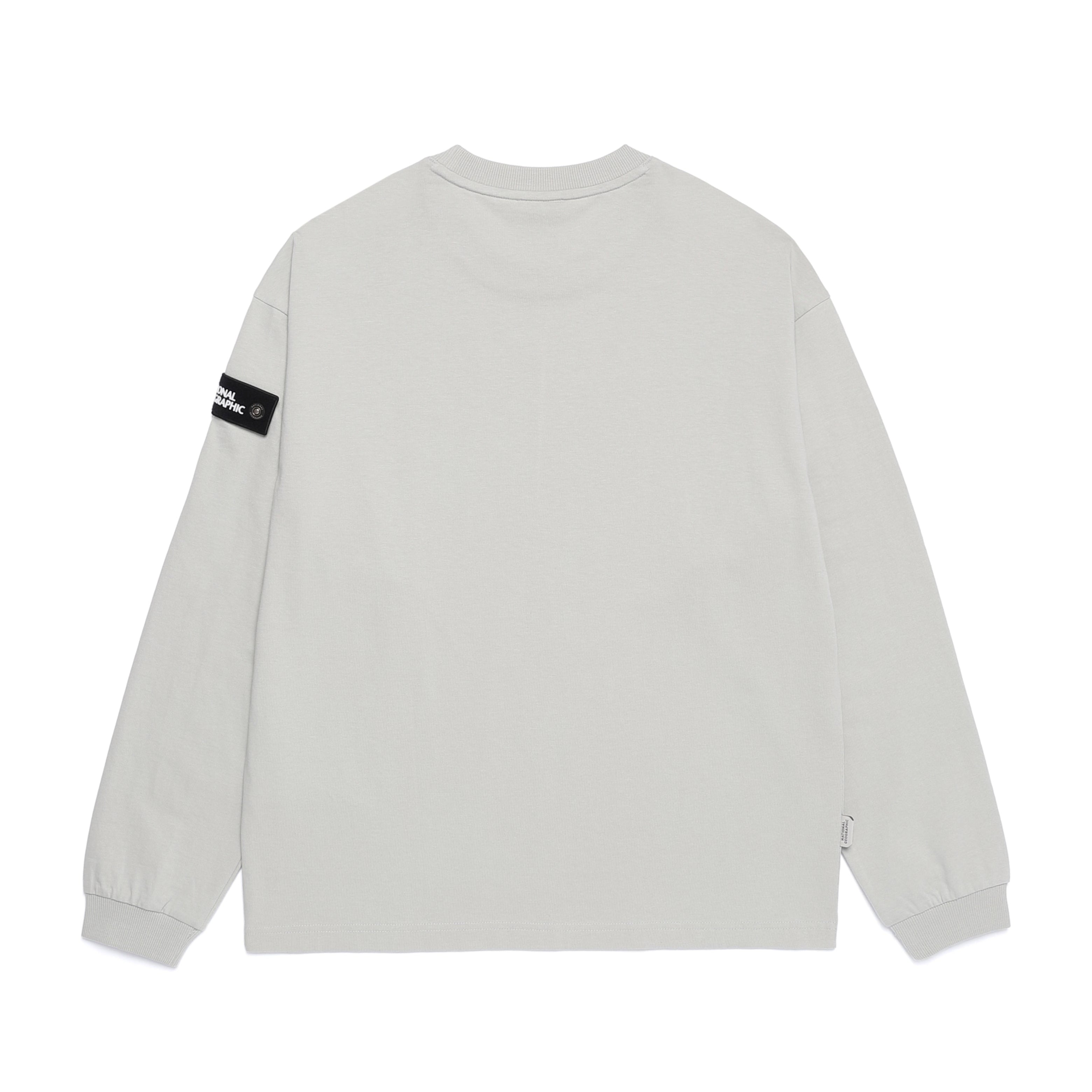 UNISEX SEMI-OVER FIT LONG SLEEVE TEE LIGHT KHAKI