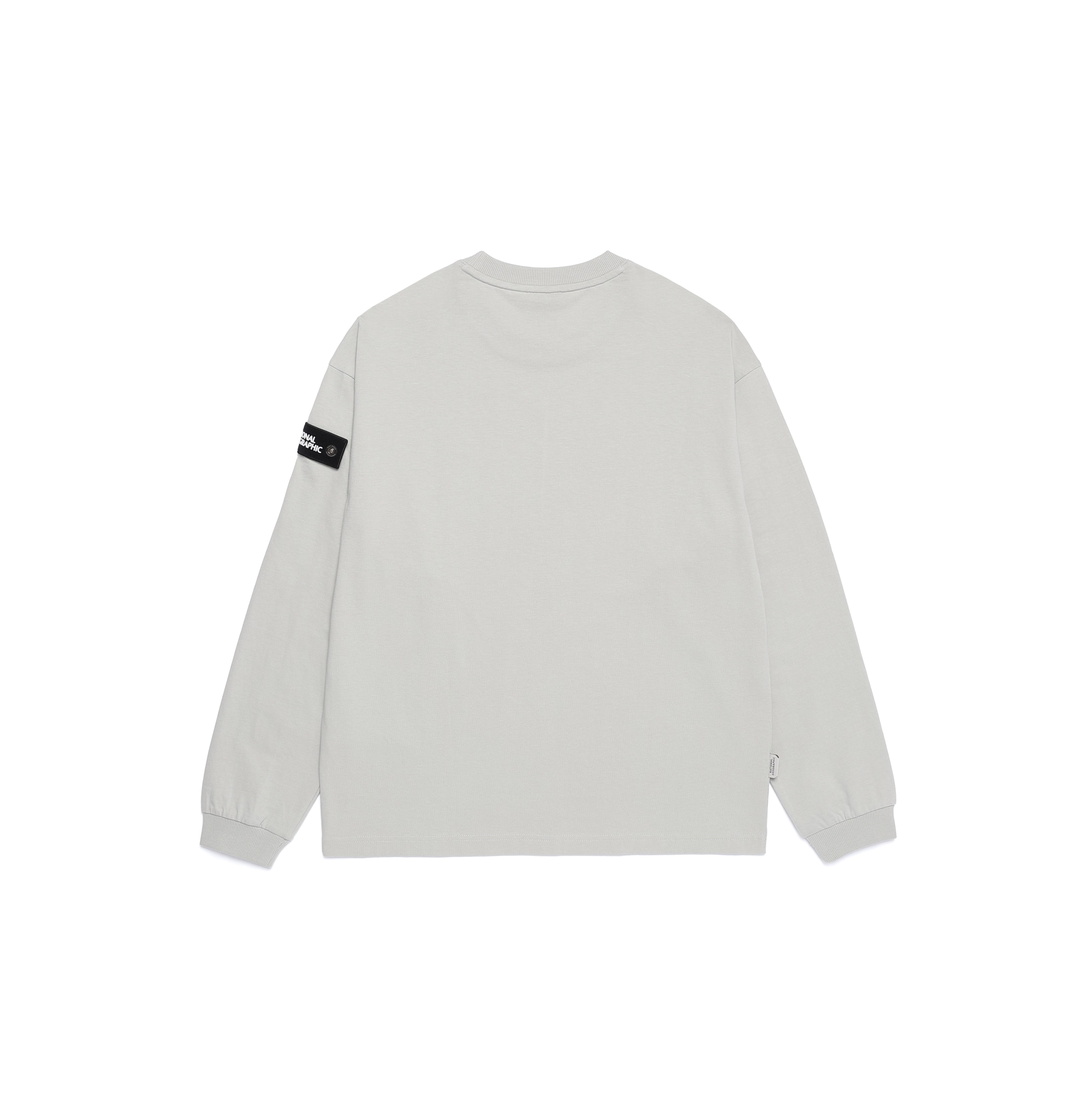 UNISEX SEMI-OVER FIT LONG SLEEVE TEE LIGHT KHAKI