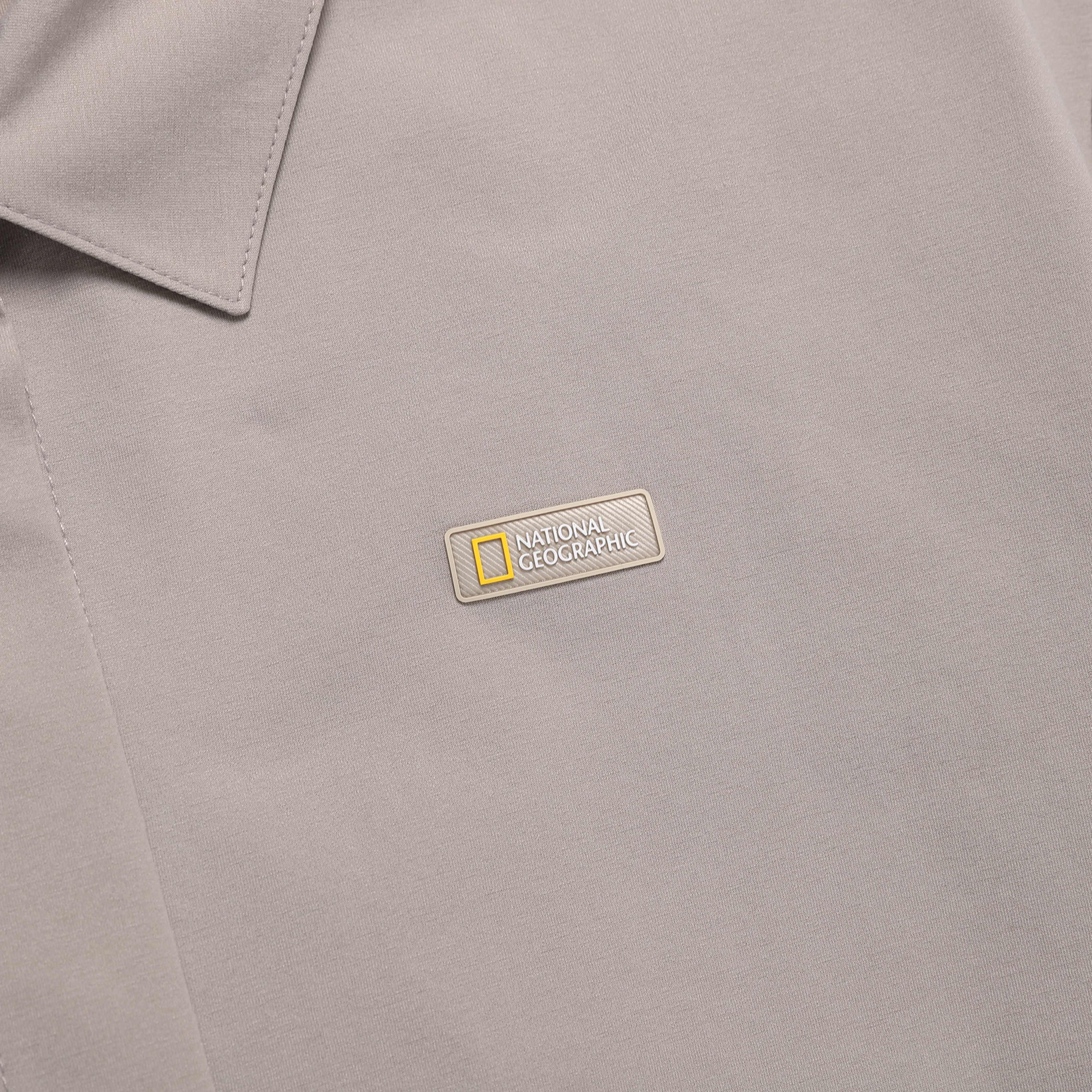 WOMEN FROZEN AIR SEMI CROP SHORT SLEEVE SHIRT MOURNING GREY