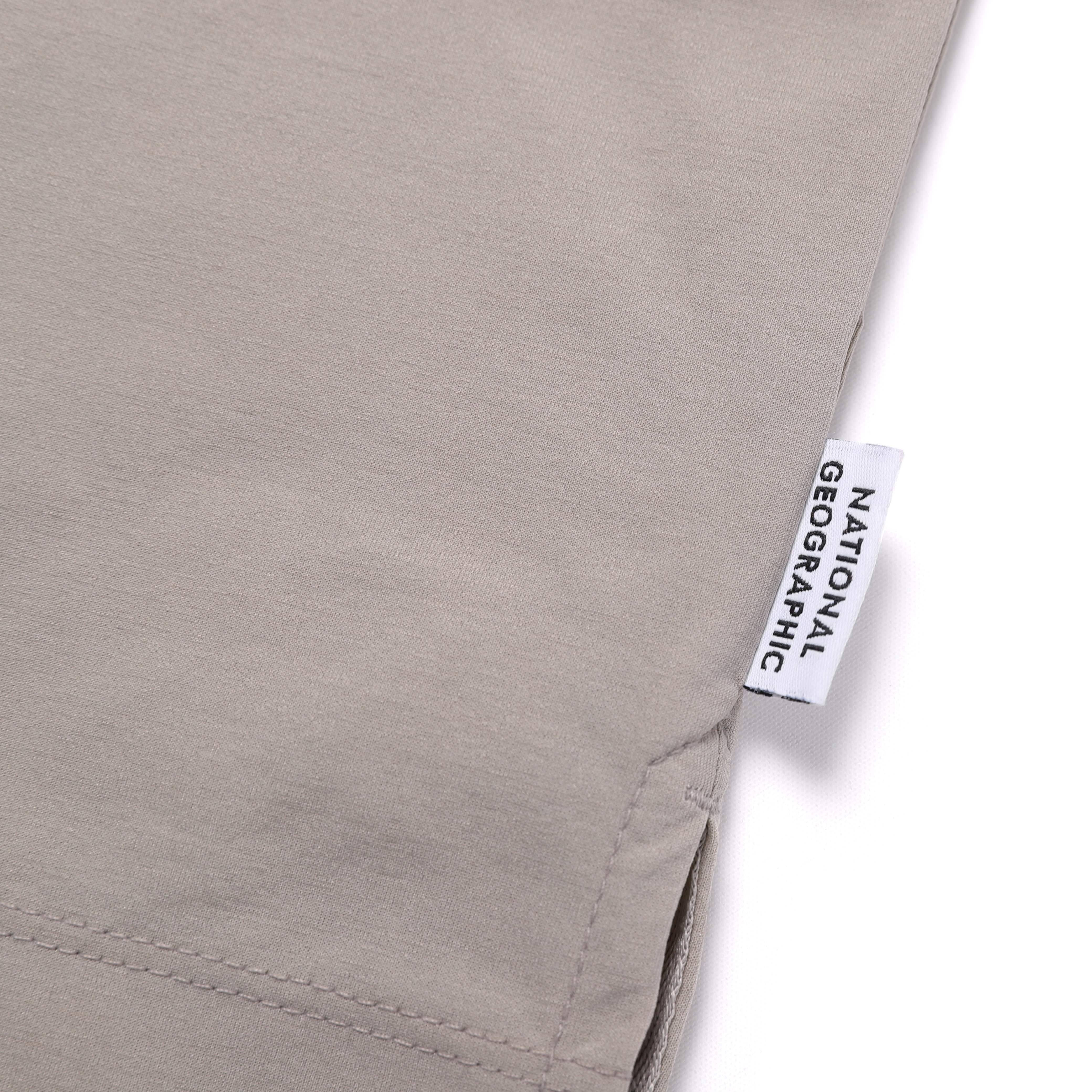 WOMEN FROZEN AIR SEMI CROP SHORT SLEEVE SHIRT MOURNING GREY