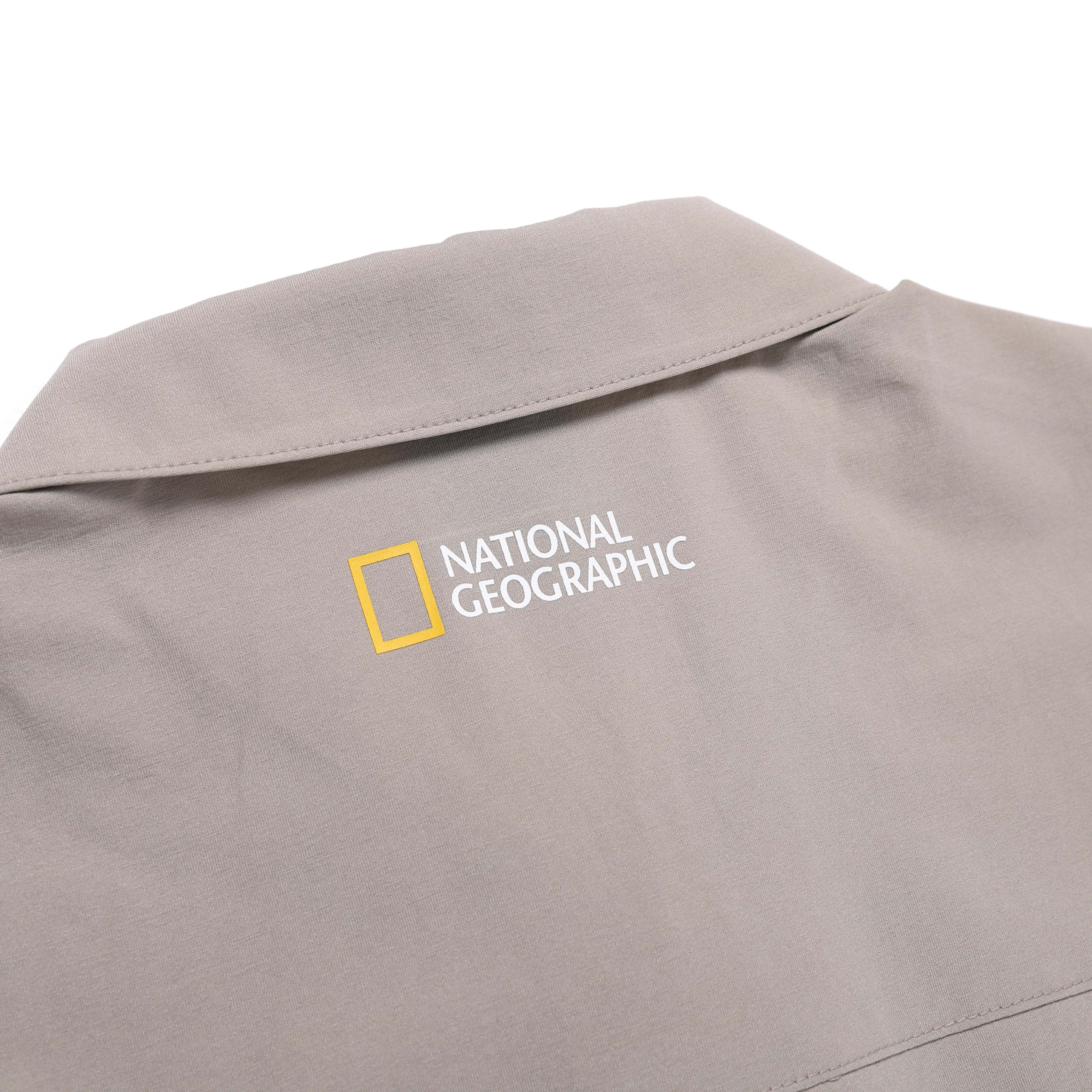 WOMEN FROZEN AIR SEMI CROP SHORT SLEEVE SHIRT MOURNING GREY