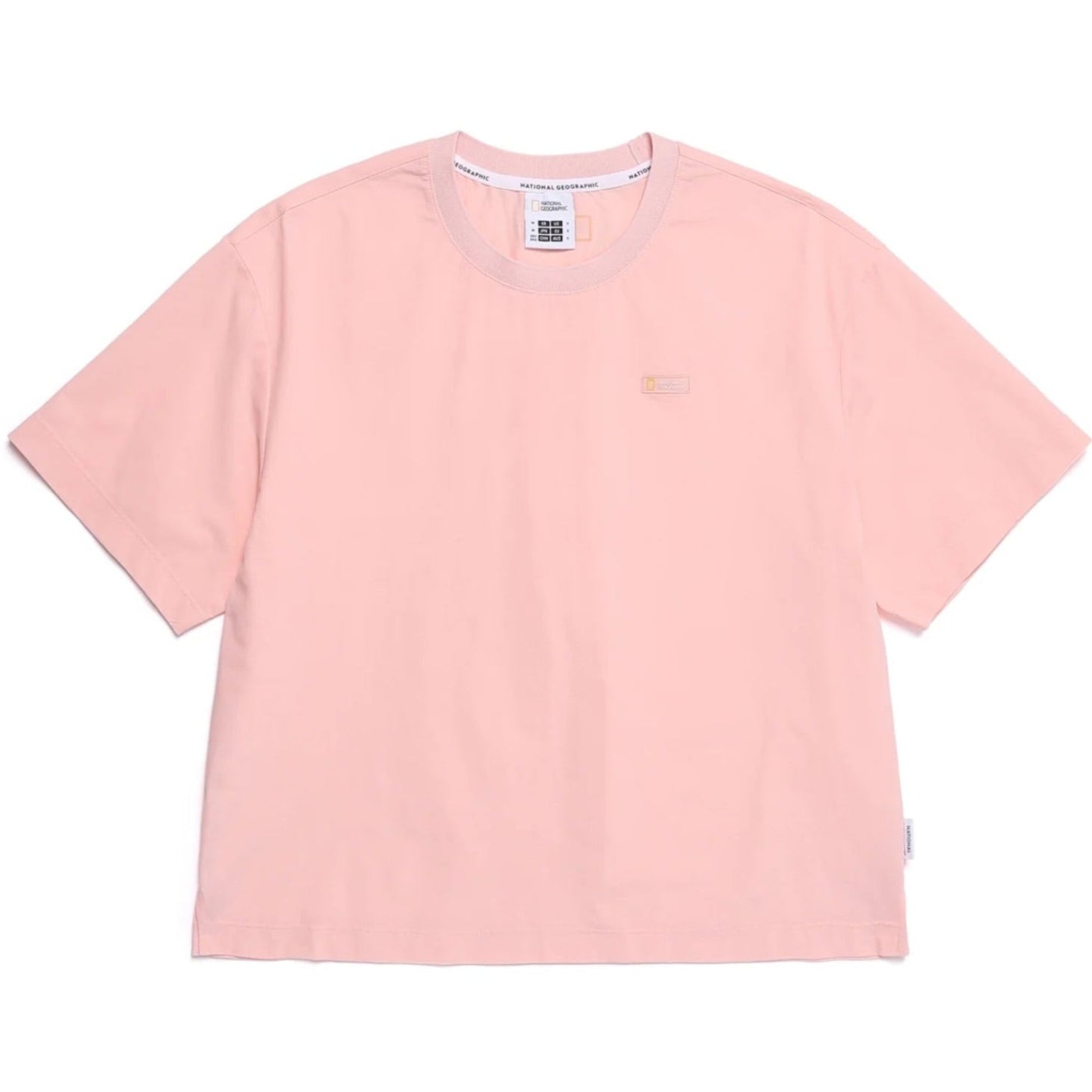 WOMEN FROZEN AIR SEMI CROP SHORT SLEEVE TEE L/PINK