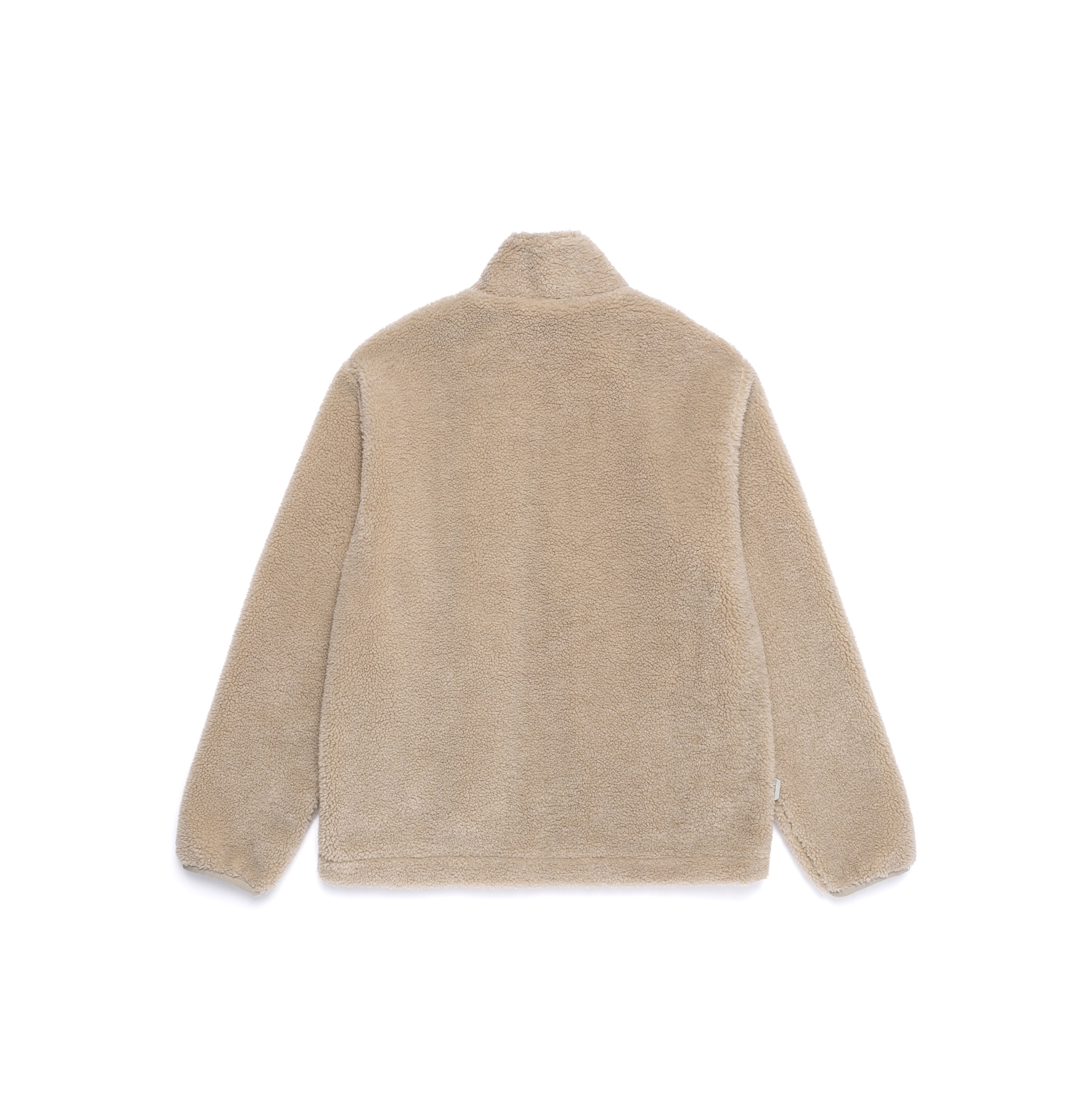COTTONI FLEECE STANDNECK FLEECE JACKET MOURNING BEIGE