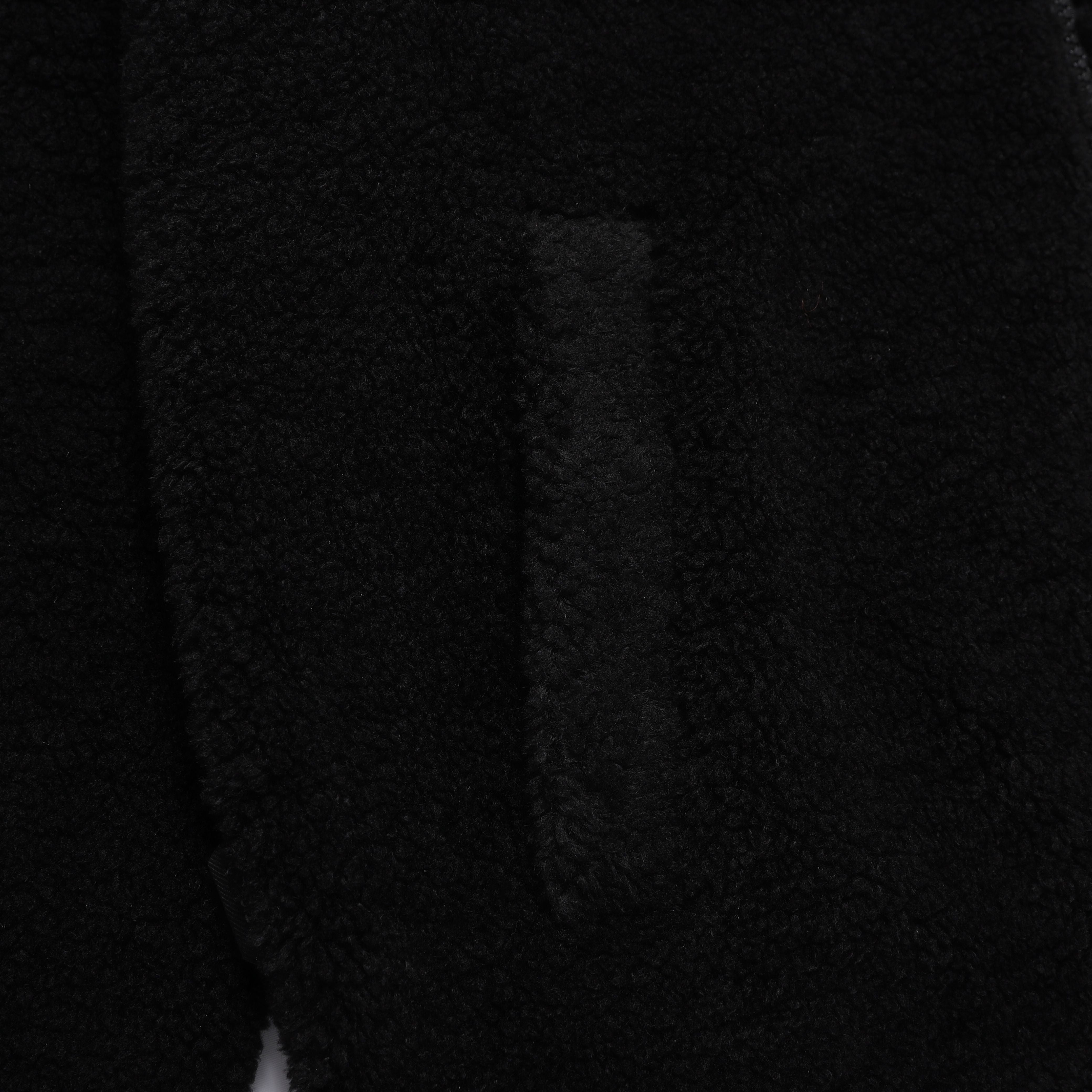 COTTONI FLEECE STANDNECK FLEECE JACKET BLACK