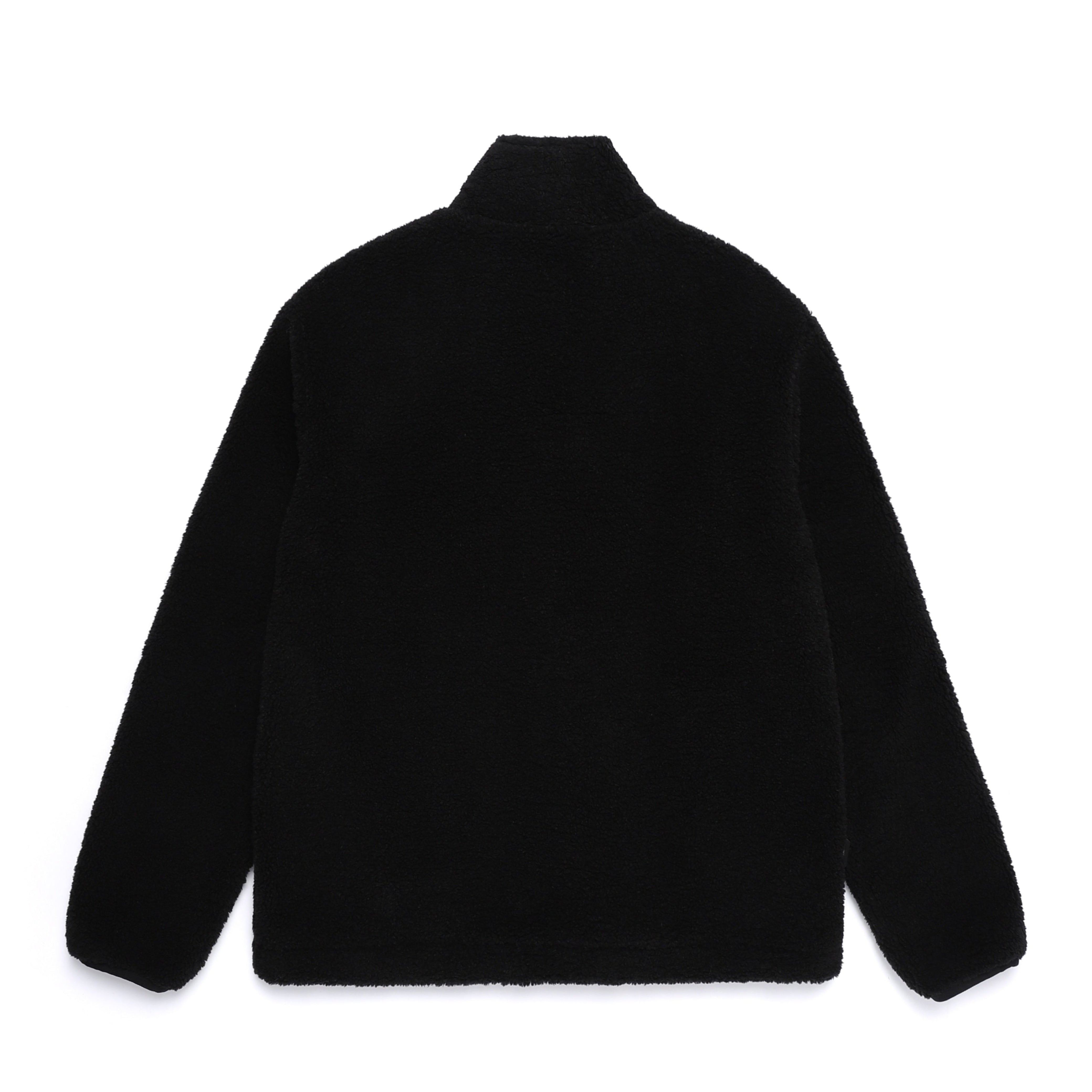 COTTONI FLEECE STANDNECK FLEECE JACKET BLACK