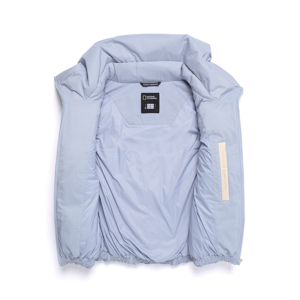WOMEN HIGHNECK DUCK DOWN VEST L/BLUE