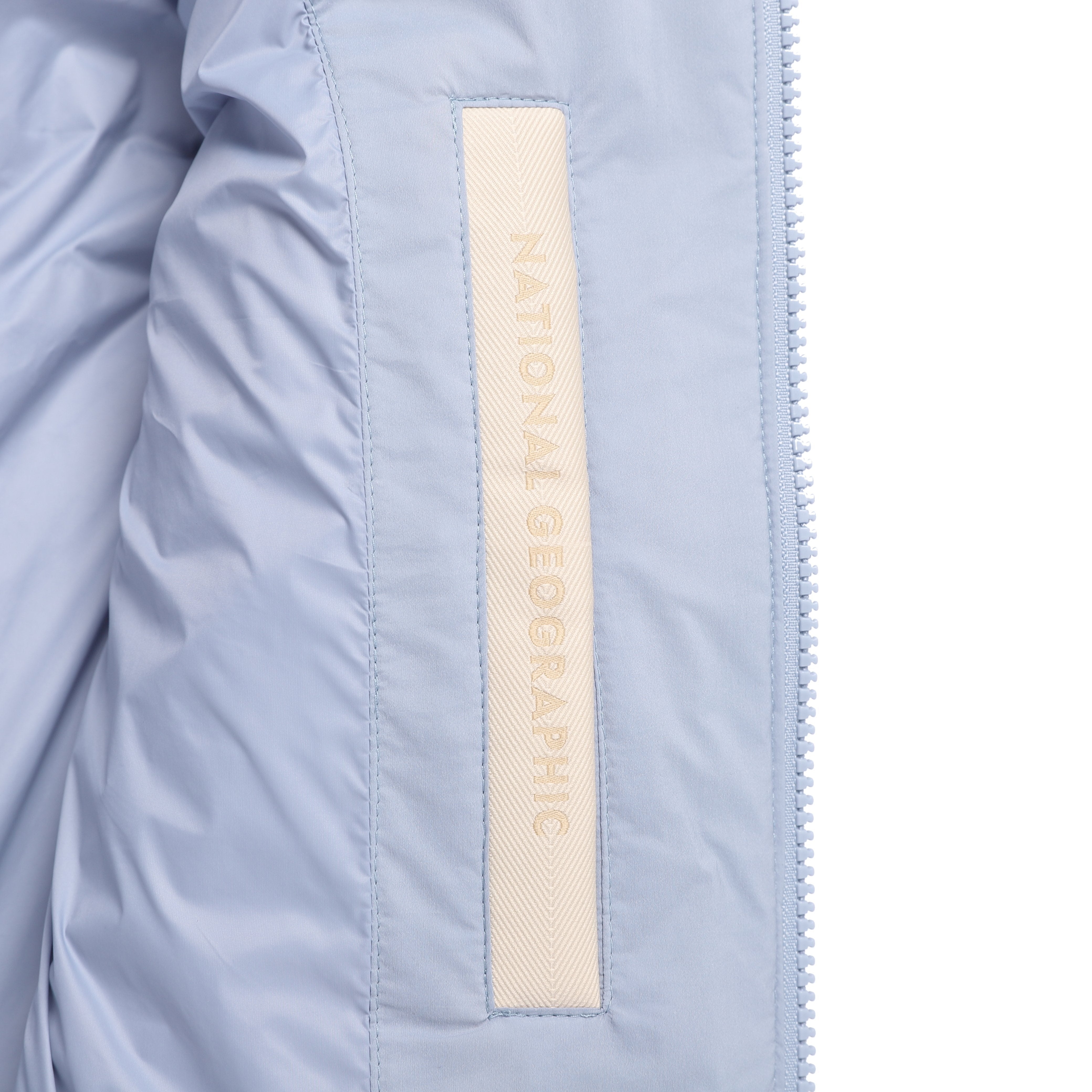 WOMEN HIGHNECK DUCK DOWN VEST L/BLUE