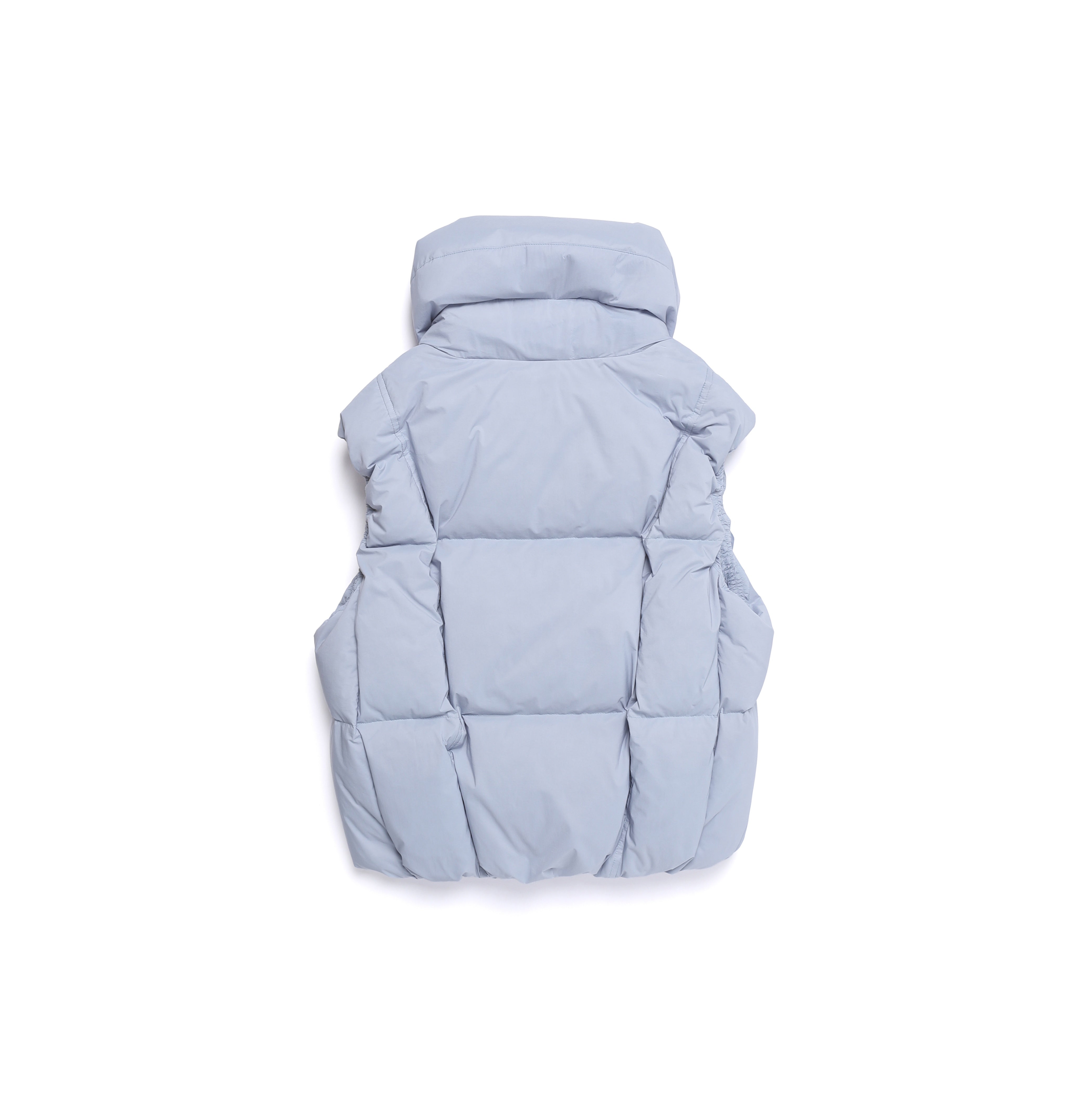 WOMEN HIGHNECK DUCK DOWN VEST L/BLUE