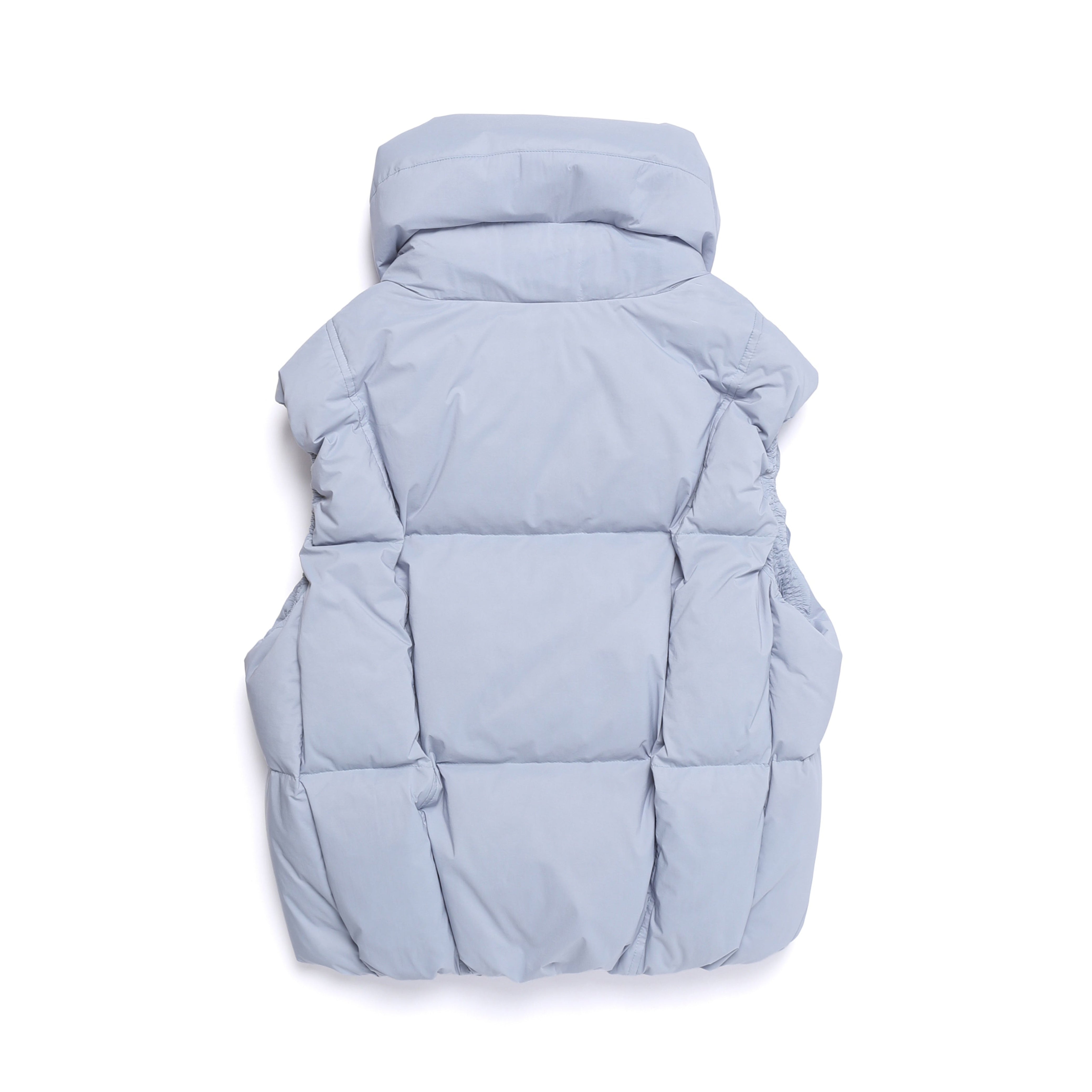 WOMEN HIGHNECK DUCK DOWN VEST L/BLUE