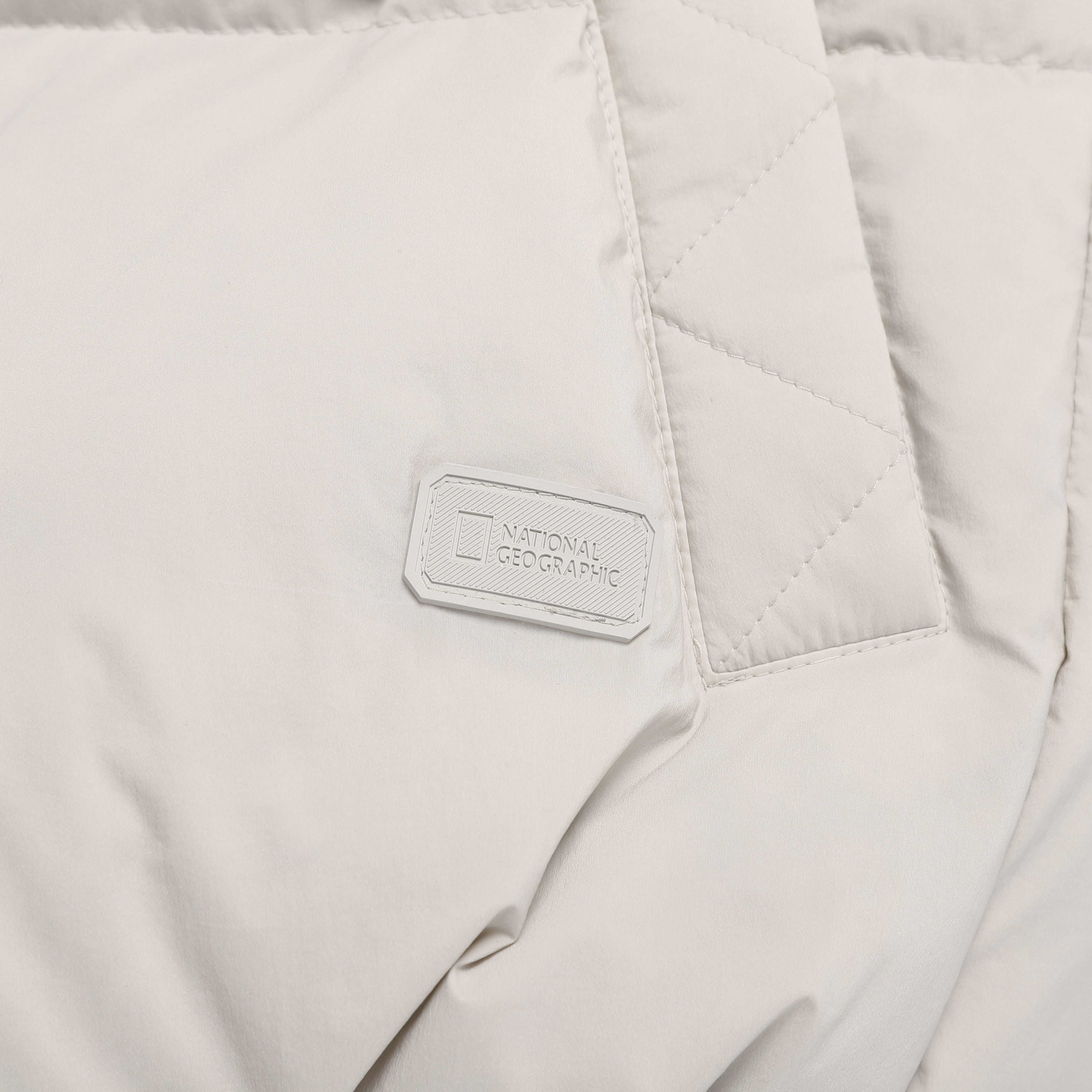 WOMEN HIGHNECK DUCK DOWN VEST L/GREY