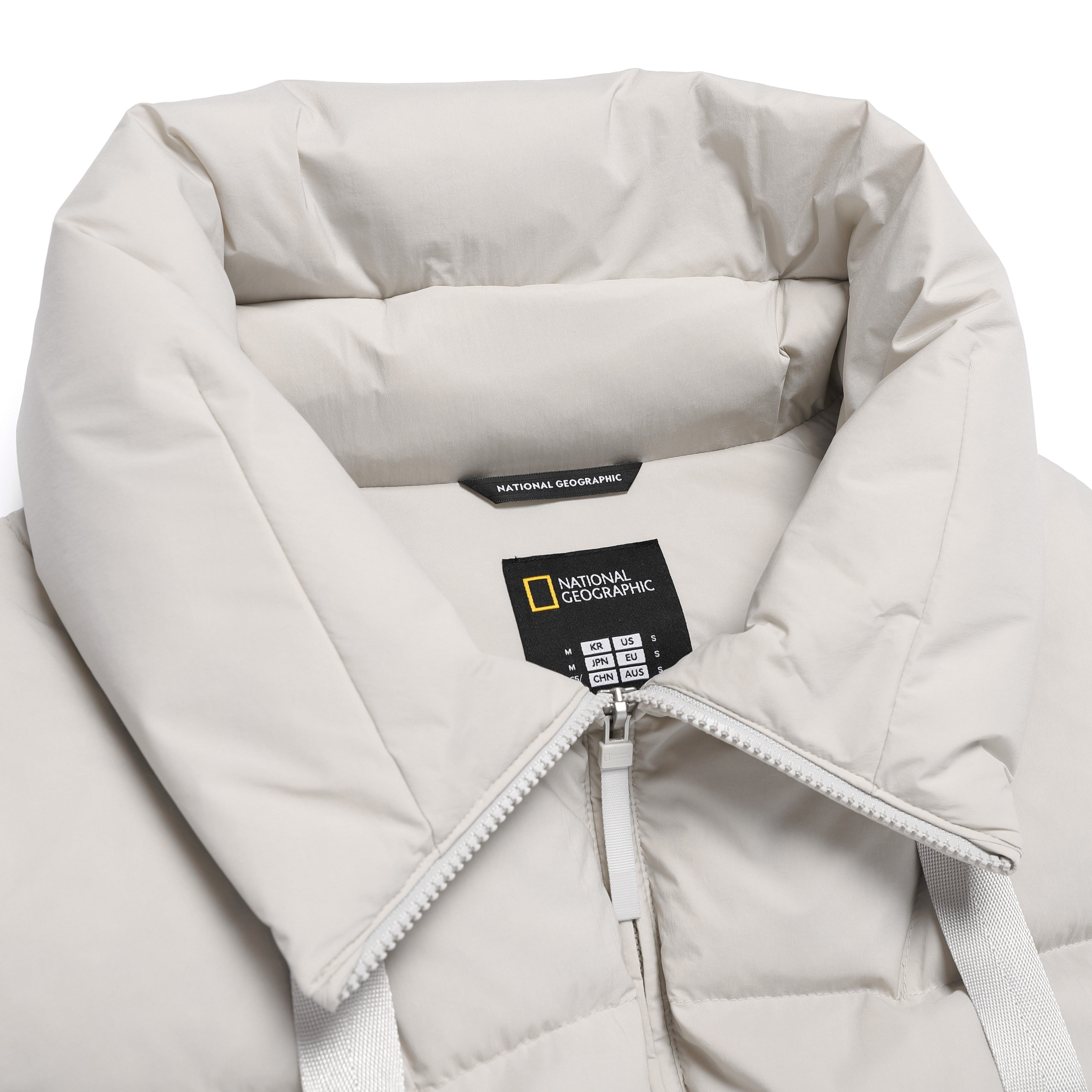 WOMEN HIGHNECK DUCK DOWN VEST L/GREY