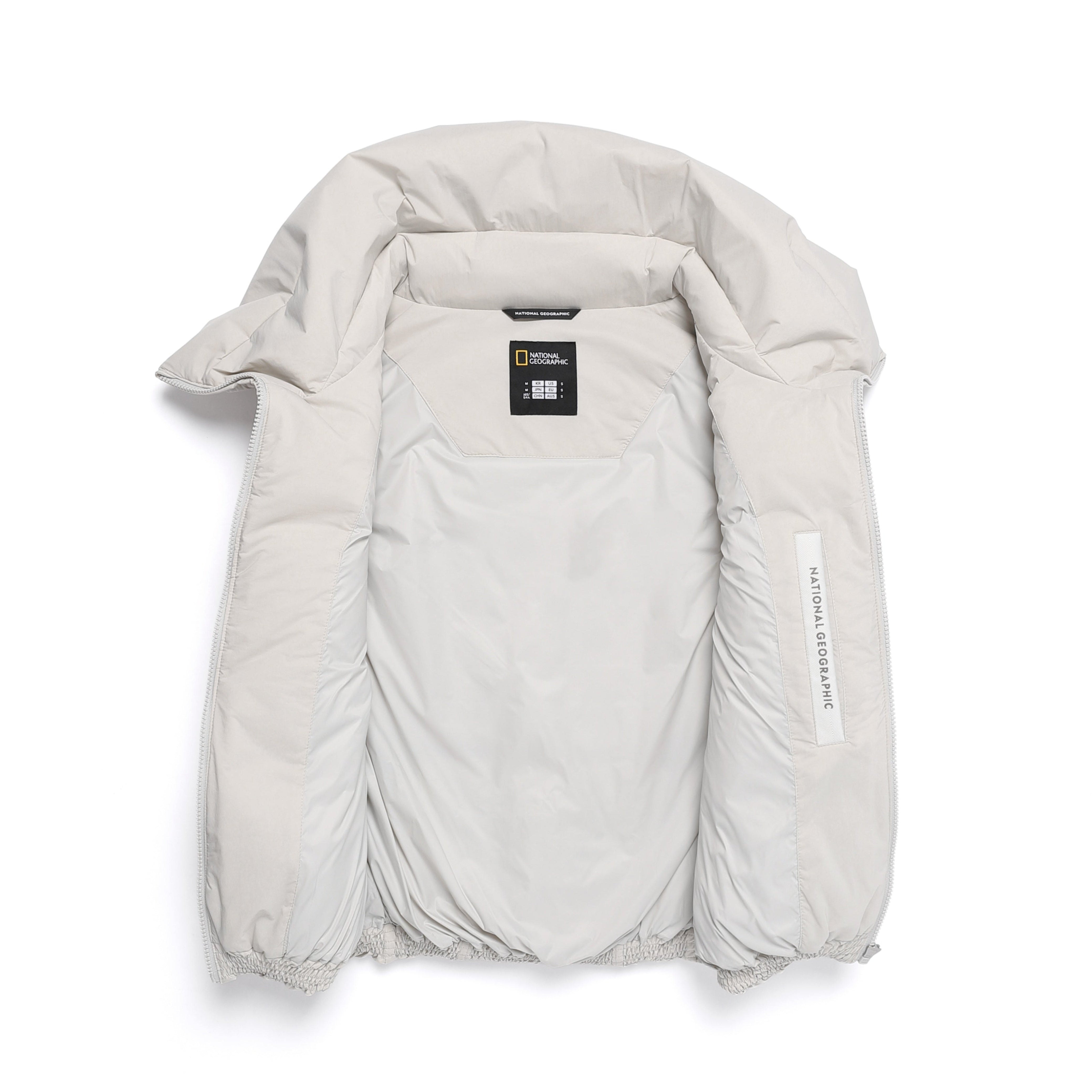 WOMEN HIGHNECK DUCK DOWN VEST L/GREY