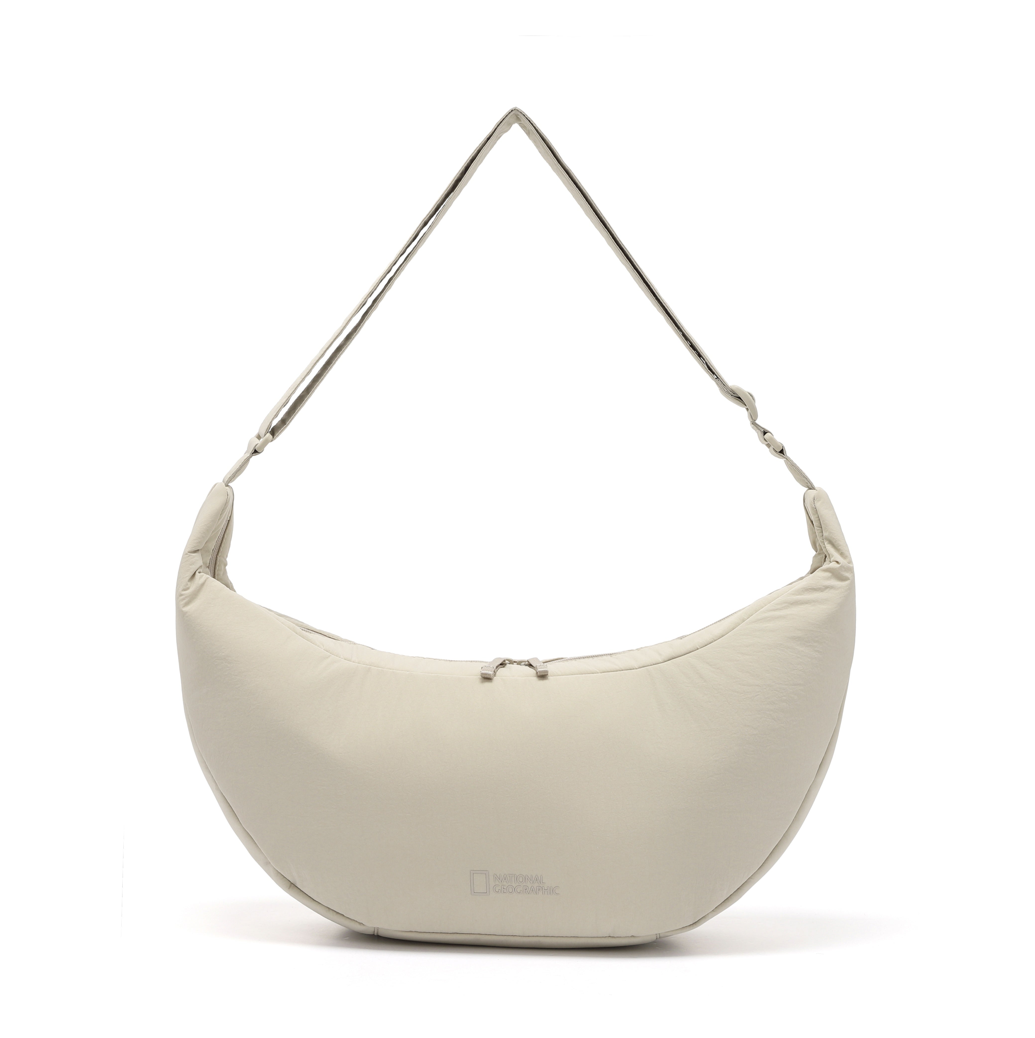 PADDED SLING CROSS BAG L BEIGE
