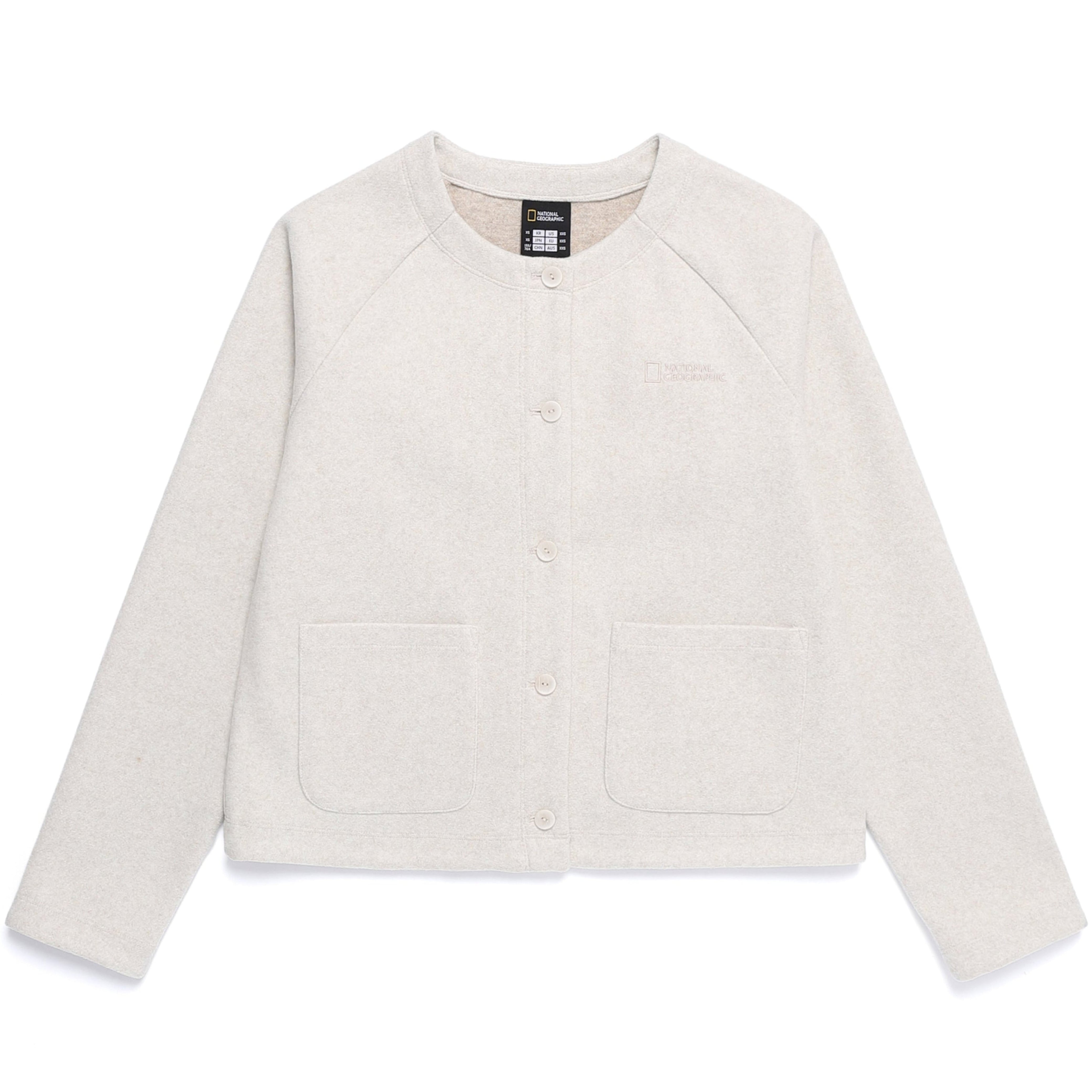 WOMEN GLIESE ROUND KECK CARDIGAN SILVER BIRCH