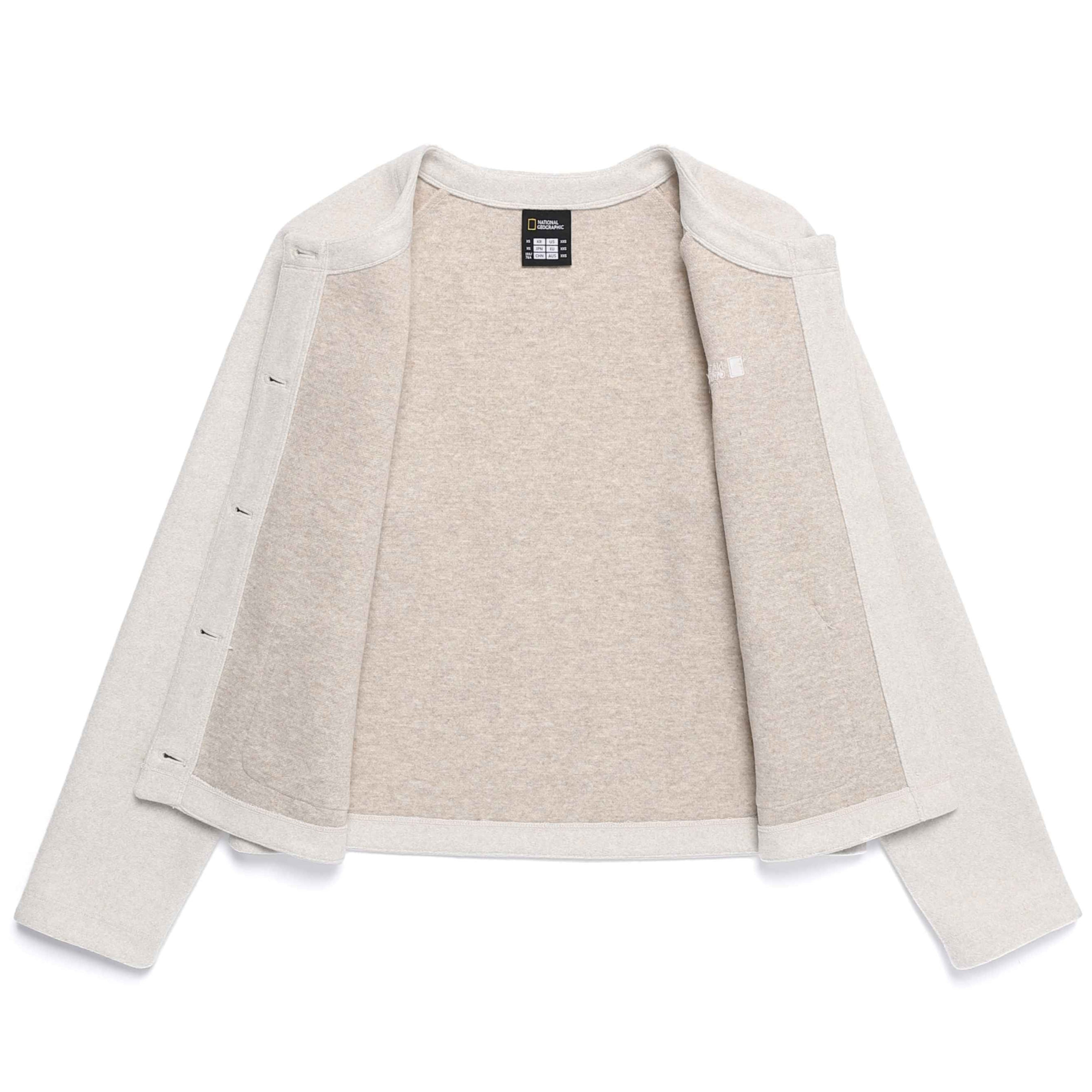 WOMEN GLIESE ROUND KECK CARDIGAN SILVER BIRCH