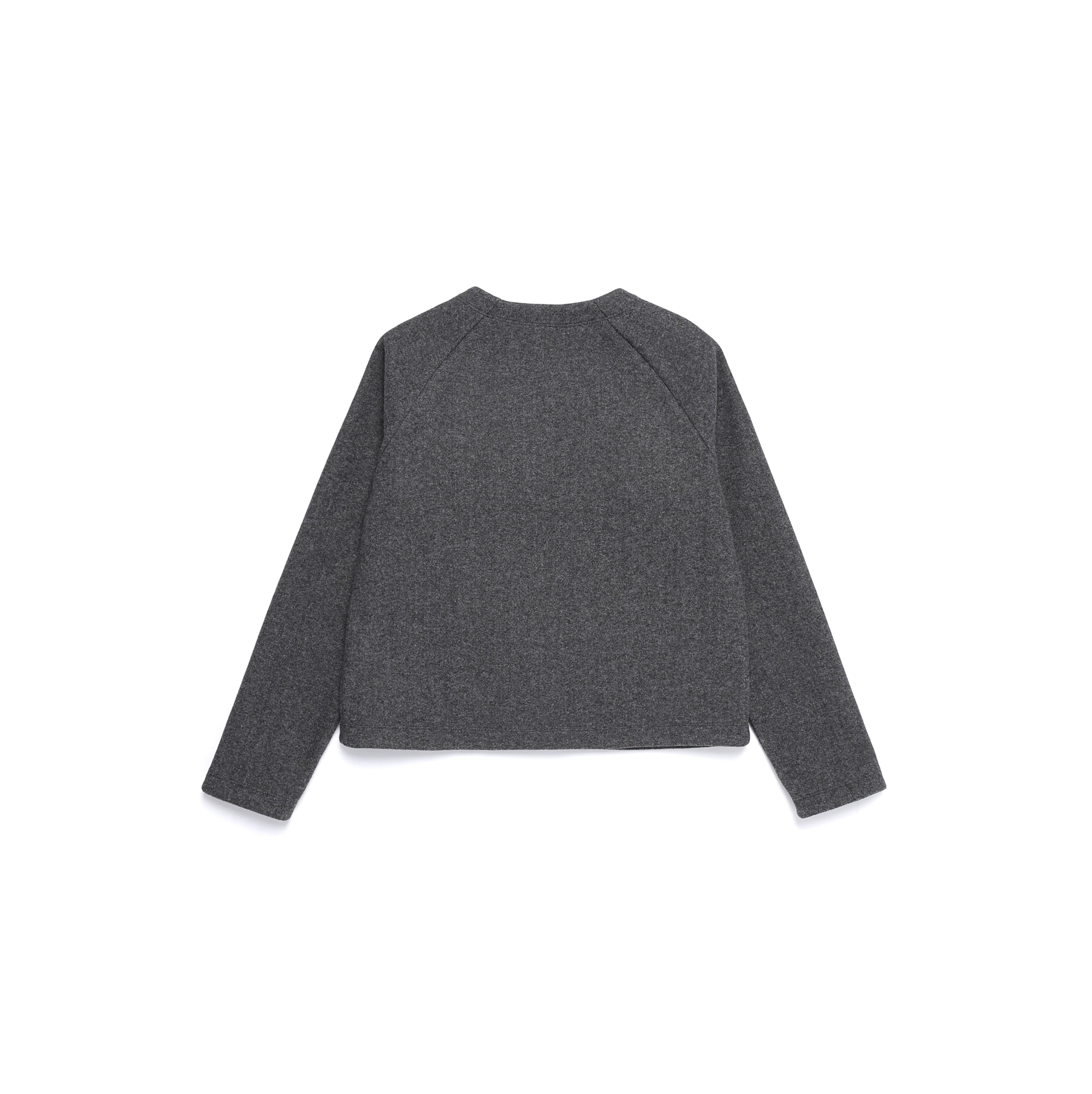 WOMEN GLIESE ROUND KECK CARDIGAN CHARCOAL
