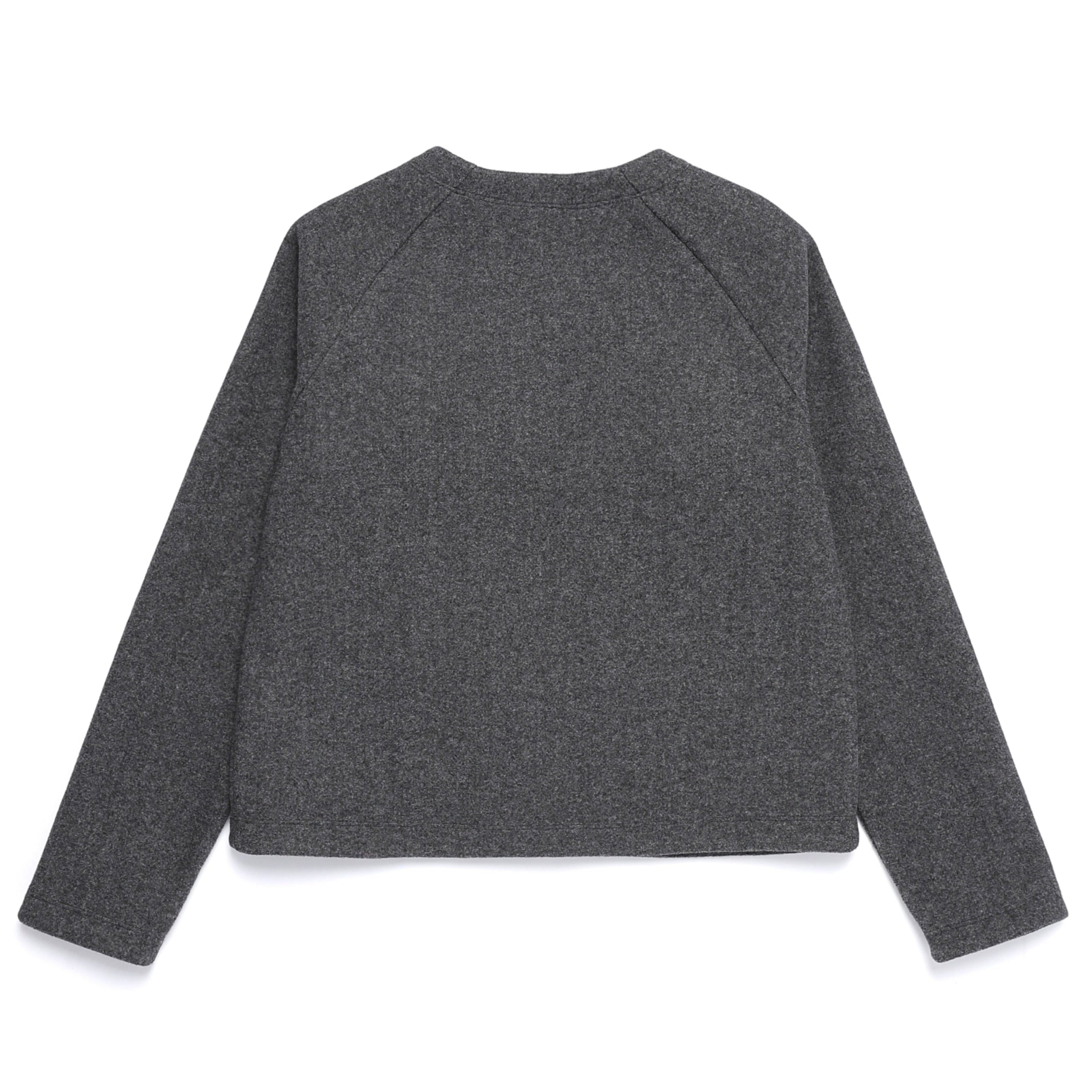 WOMEN GLIESE ROUND KECK CARDIGAN CHARCOAL